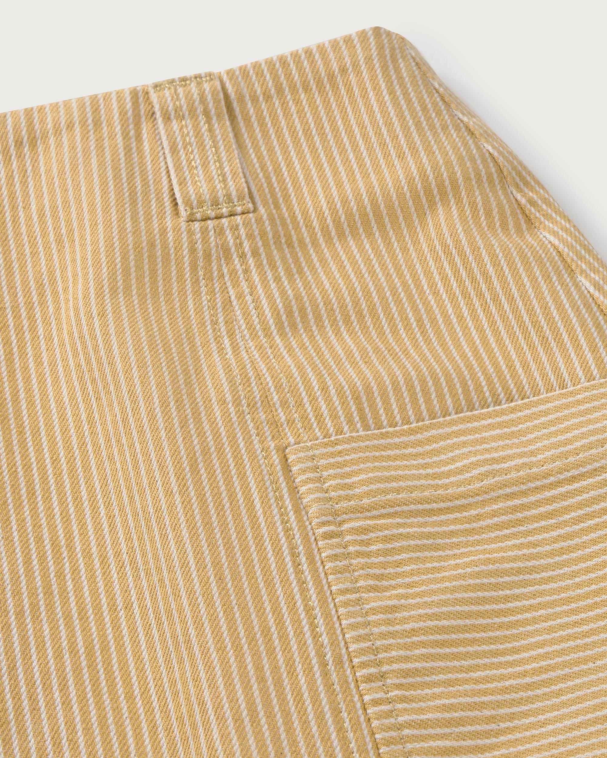 Thinking MU Korte Rok Mina Gestreept Geel