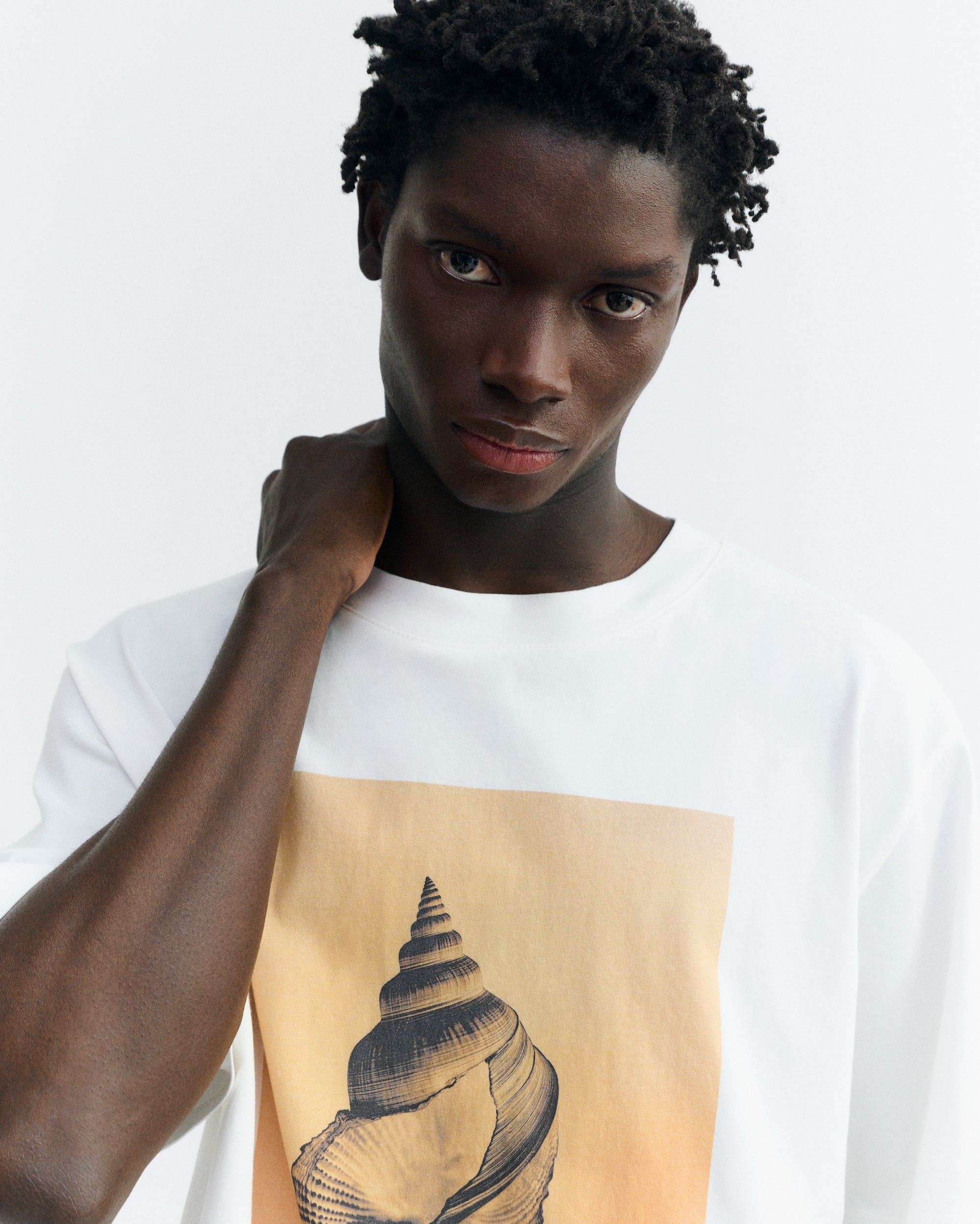 Thinking MU T-Shirt Eric Oversize Weiß