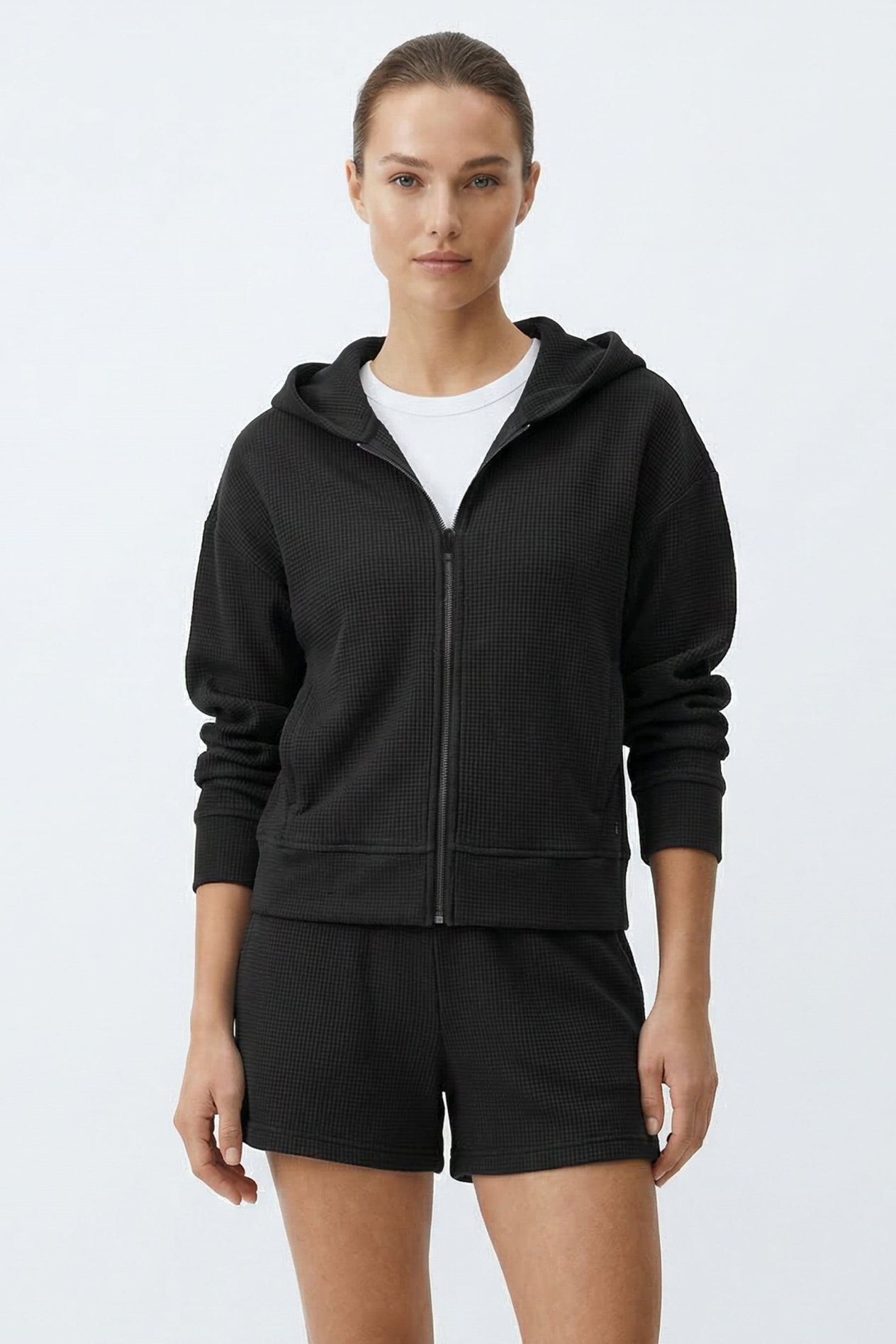 ORGANICATION Damen vegan Hoodie Jennifer Schwarz