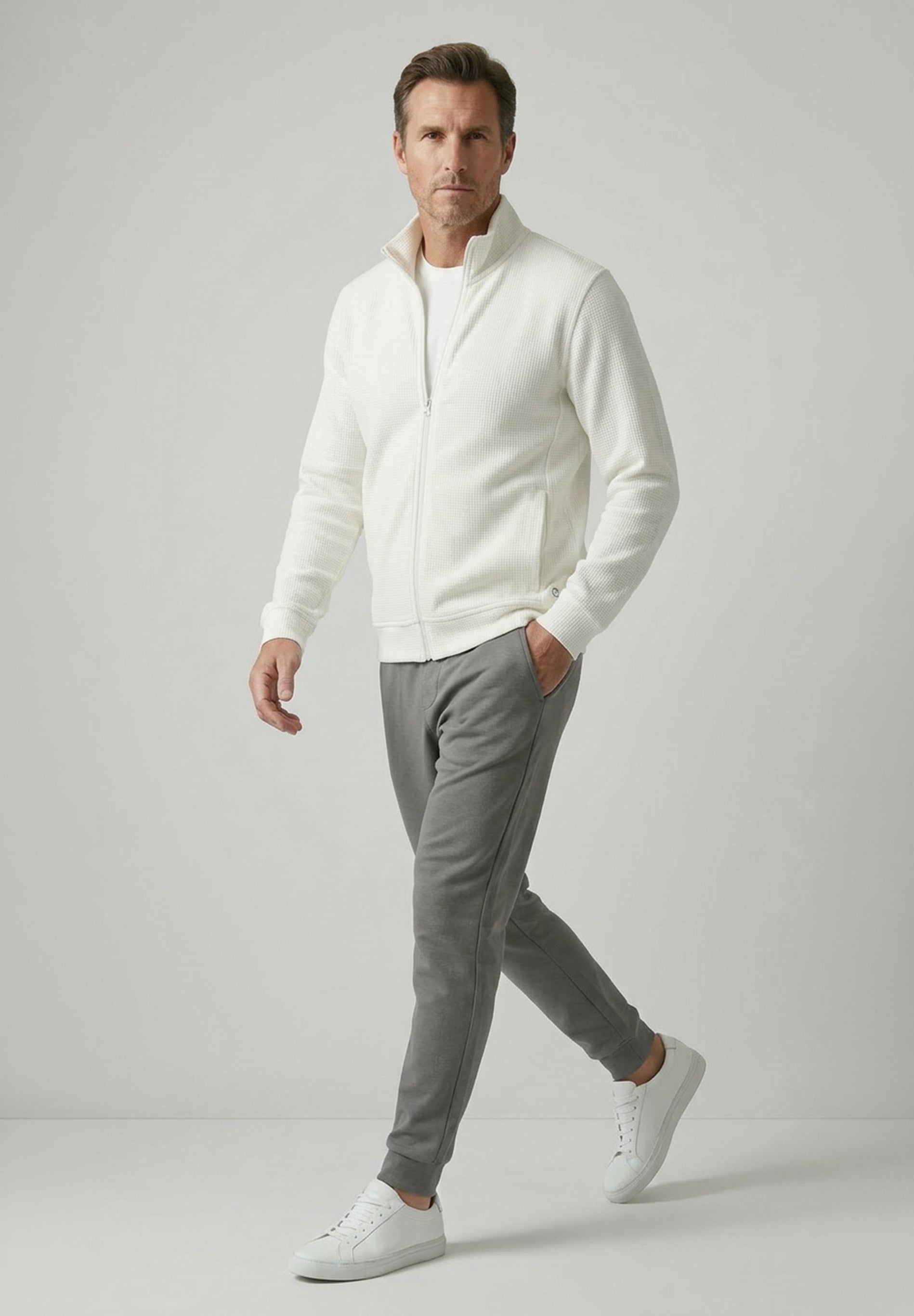 ORGANICATION men vegan Jacket Jorrin Off White