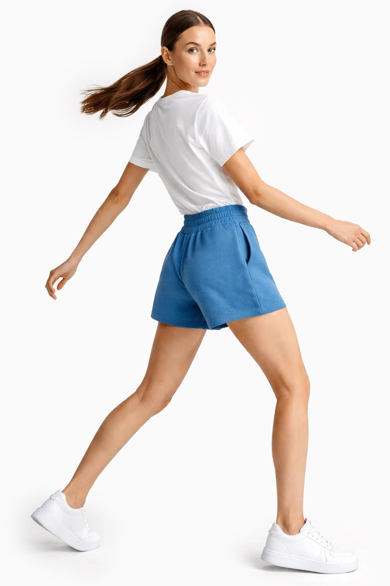 ORGANICATION womens vegan Shorts Savanna Light Navy