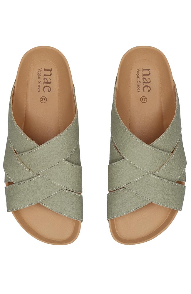 NAE womens vegan Sandals Tanna Green