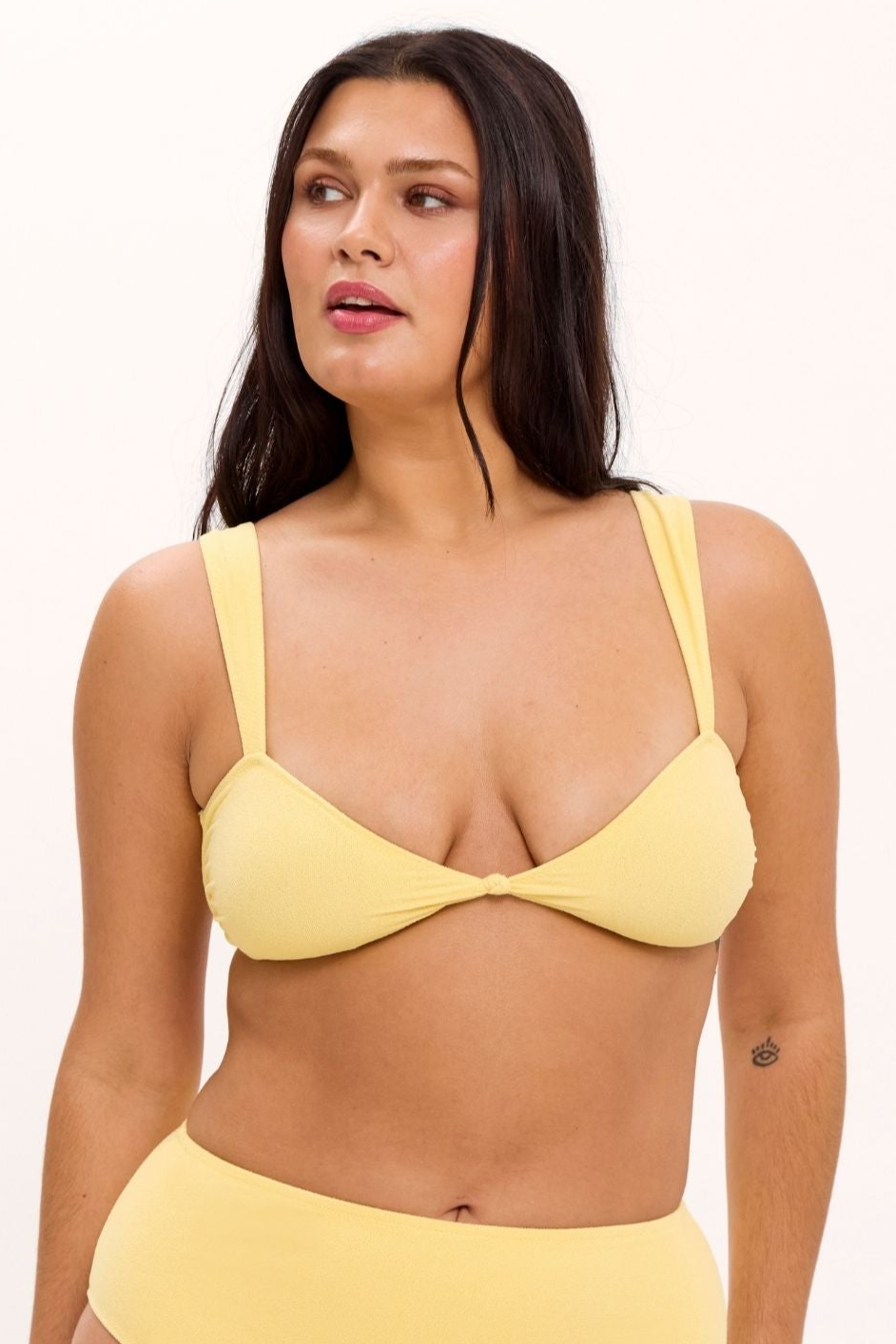 Understatement Damen vegan Bikinioberteil Balconette Gelb