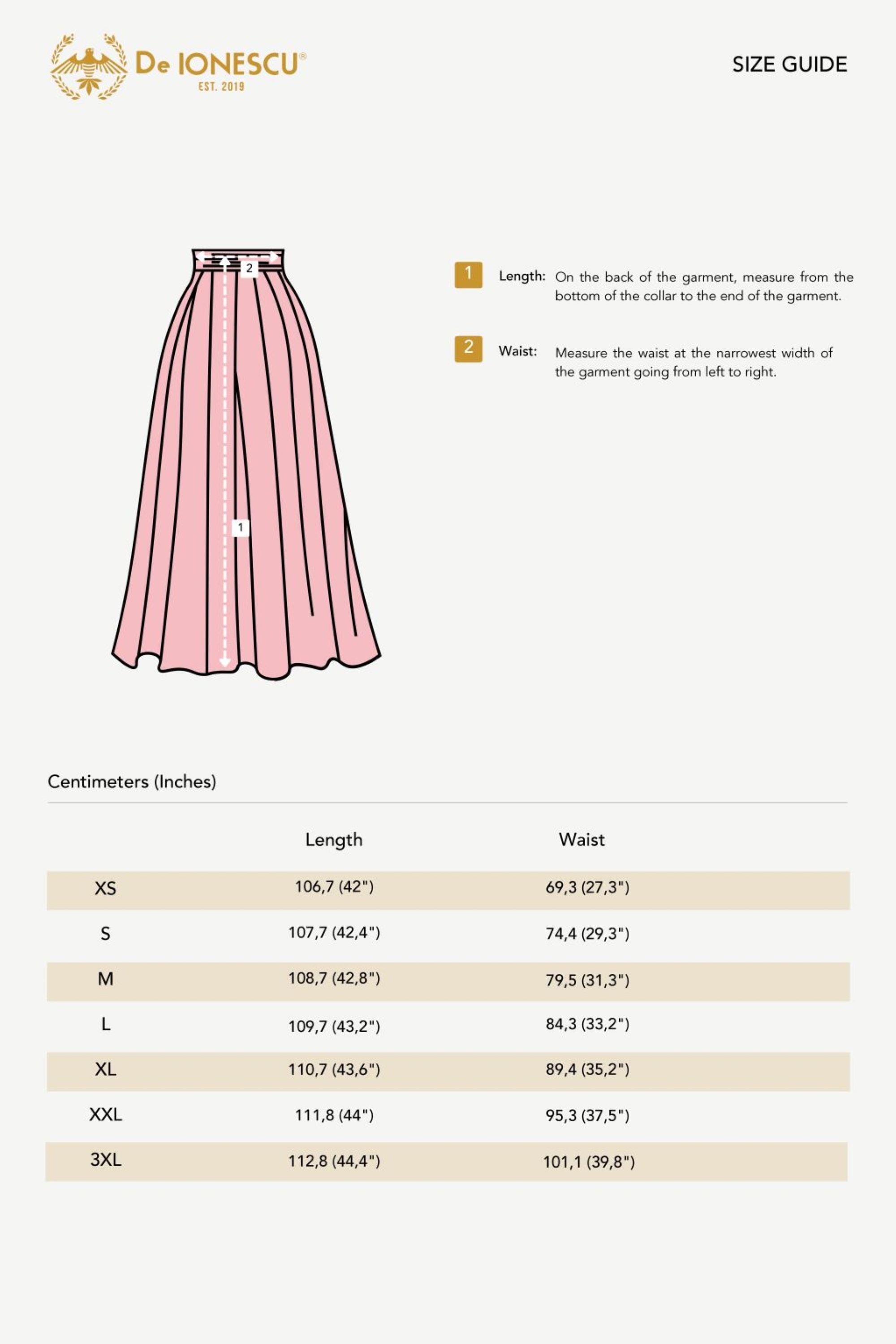De IONESCU womens vegan Midi Skirt Linen Cappuccino
