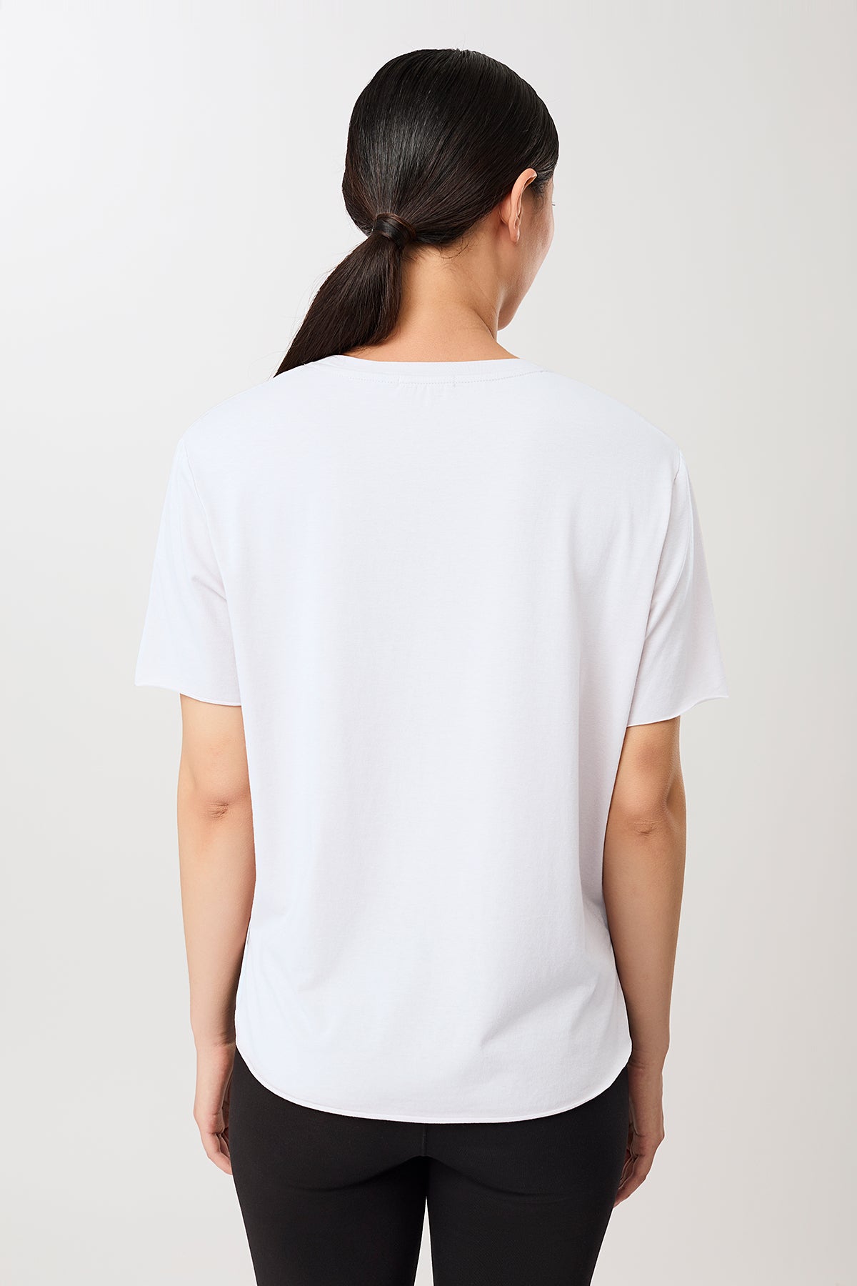 MANDALA womens vegan T-Shirt Halfmoon White