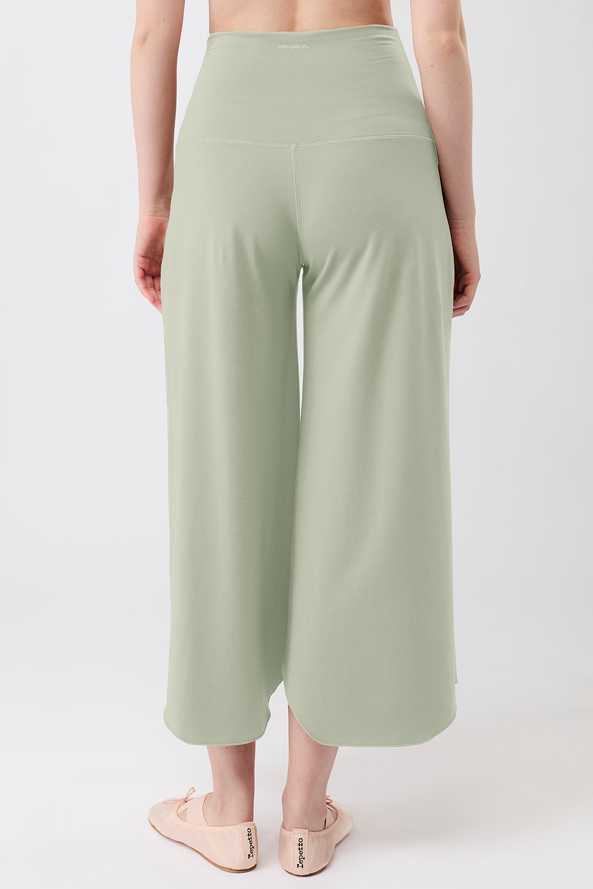 MANDALA womens vegan Pants Tulip Mineral Green