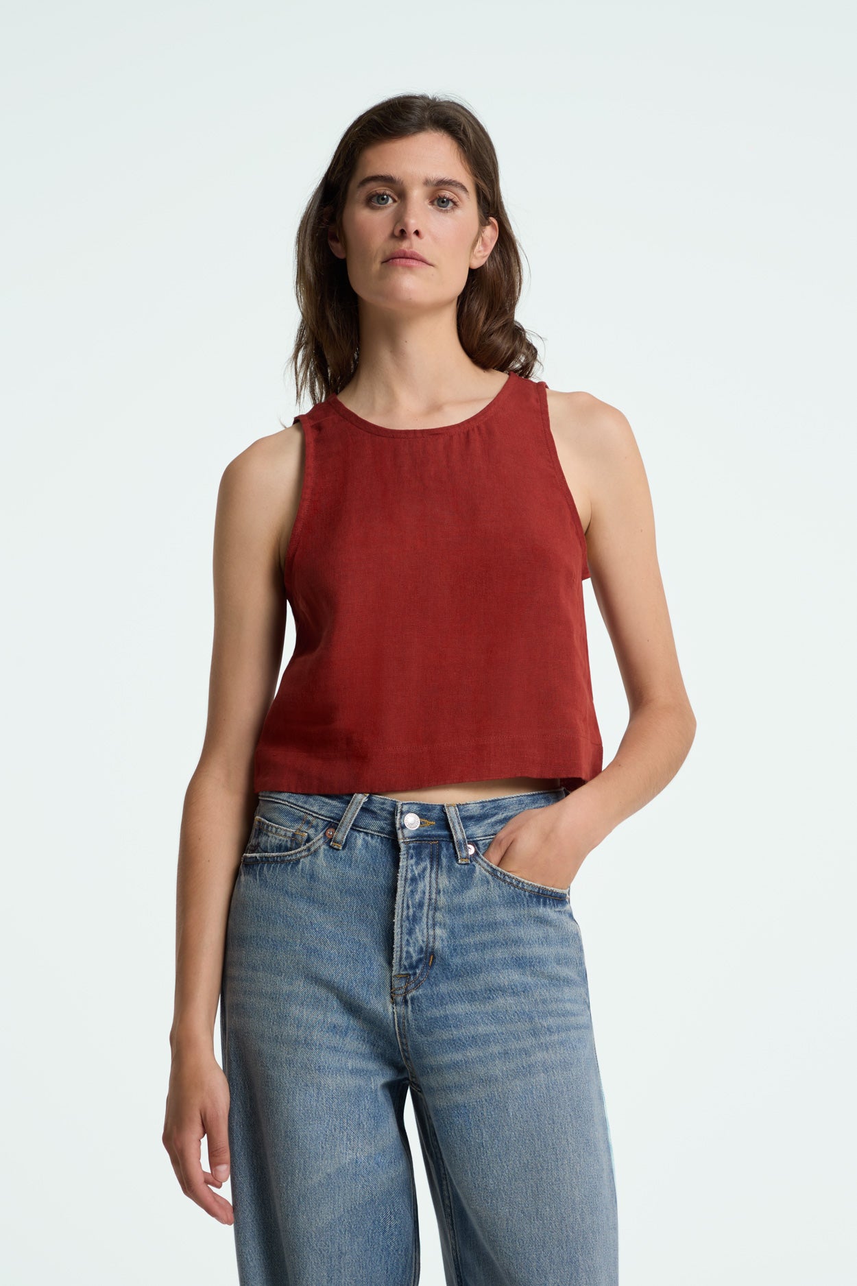 Kings Of Indigo Damen vegan Top Belle Burnt Henna