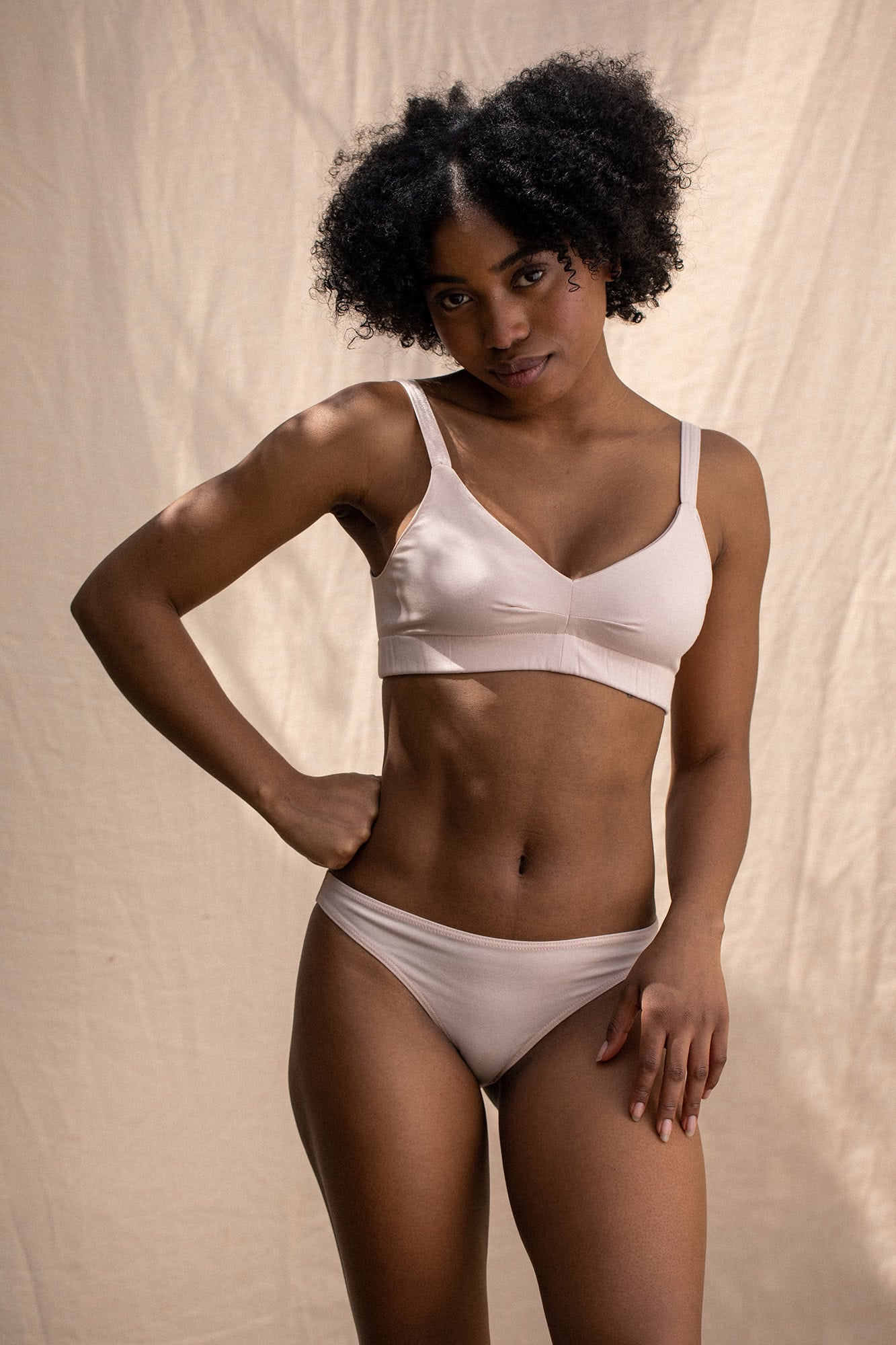 Olly Lingerie womens vegan Briefs Mei Pink