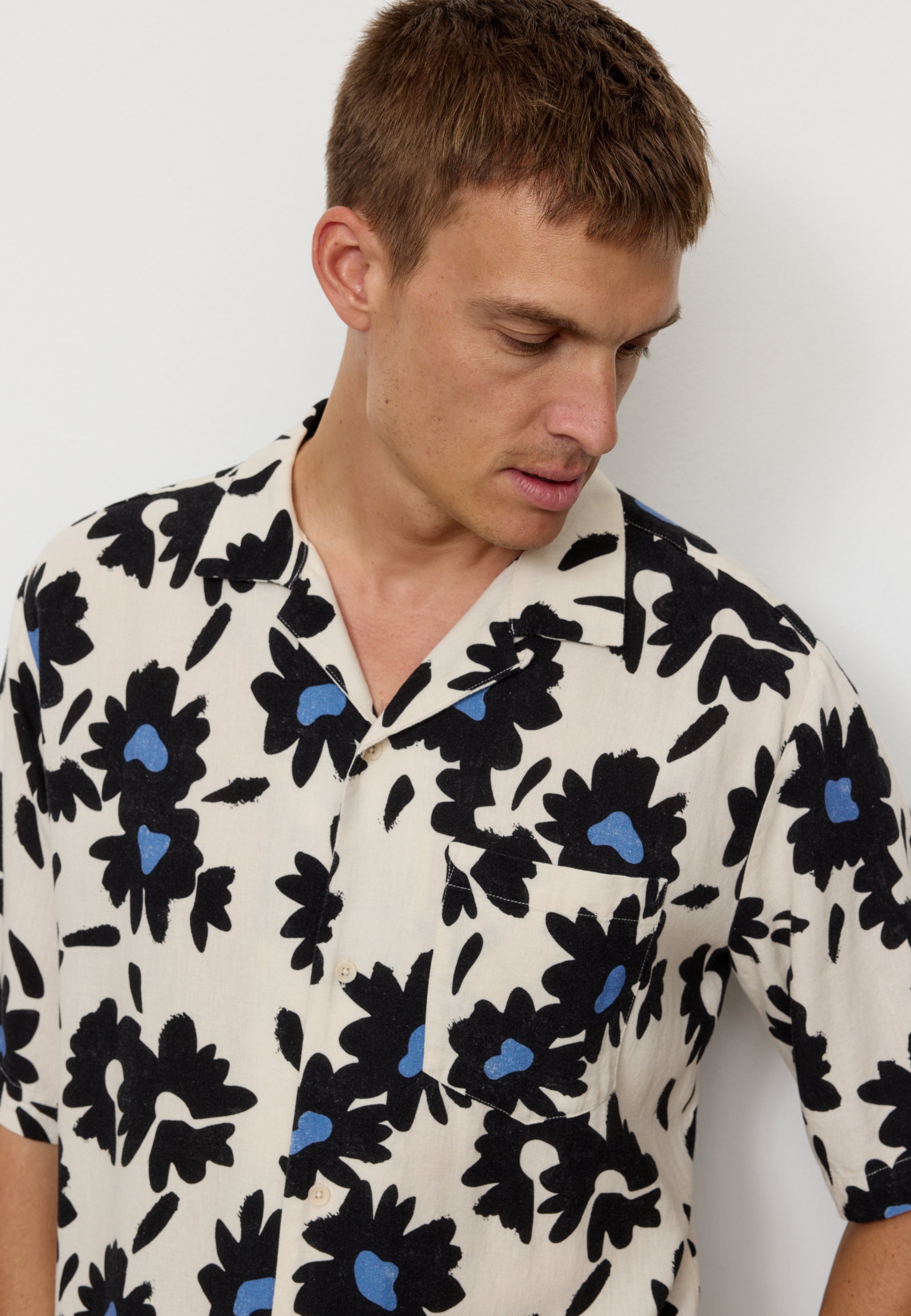 Recolution Shirt Cactus Bloom Elektrisch Blauw