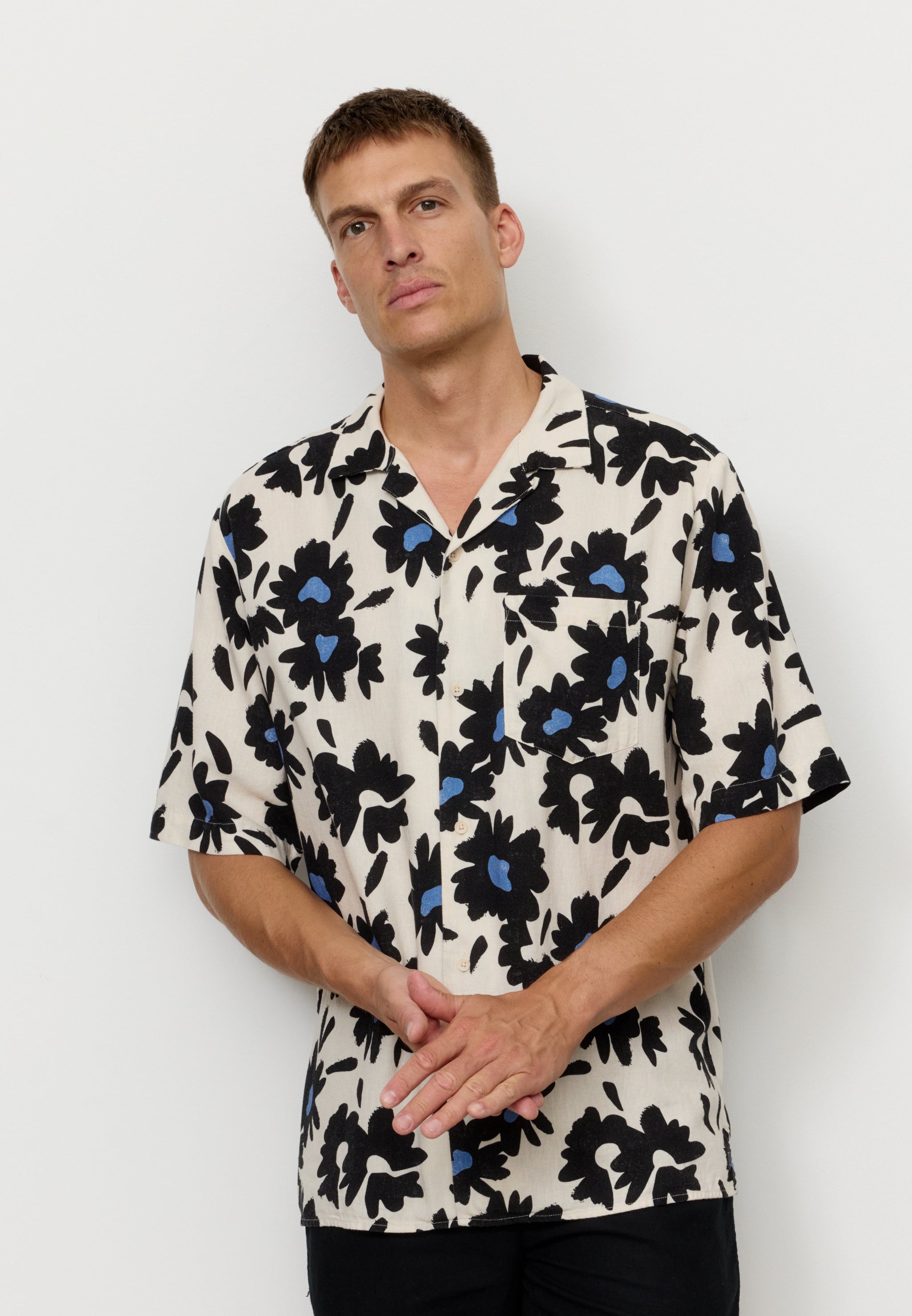 Recolution Shirt Cactus Bloom Elektrisch Blauw