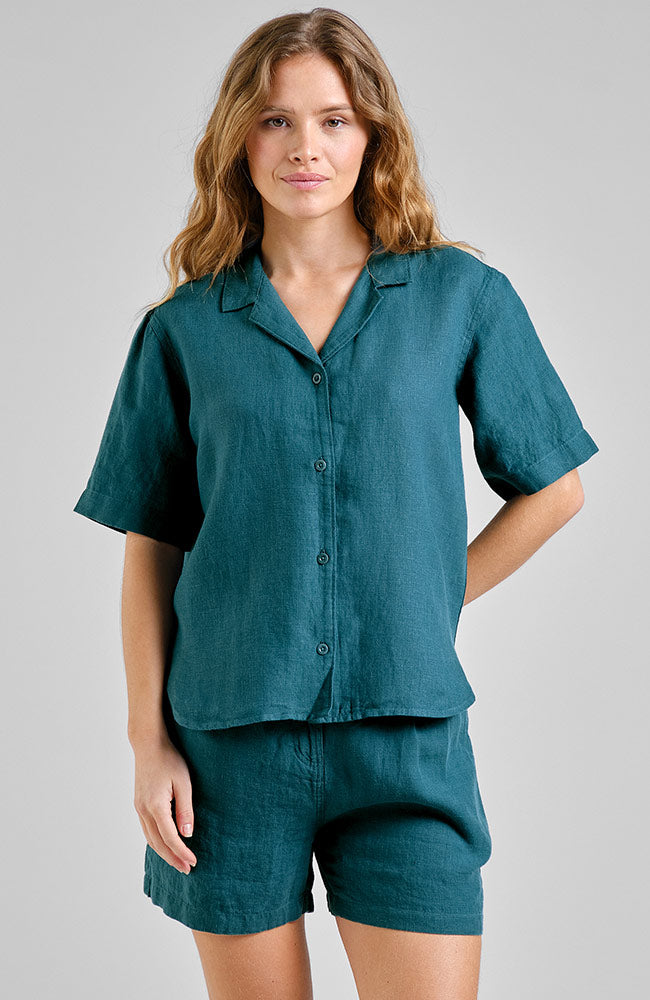 Image of DEDICATED dames vegan Shirt Torup Groen