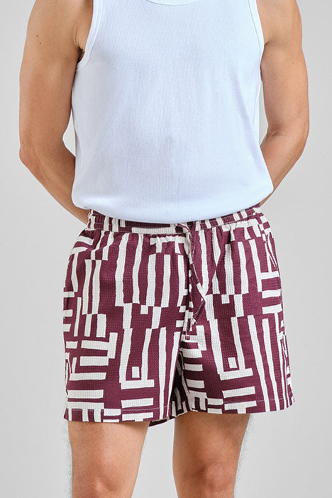 Dedicated Herren vegan Shorts Essingen Feige Rot