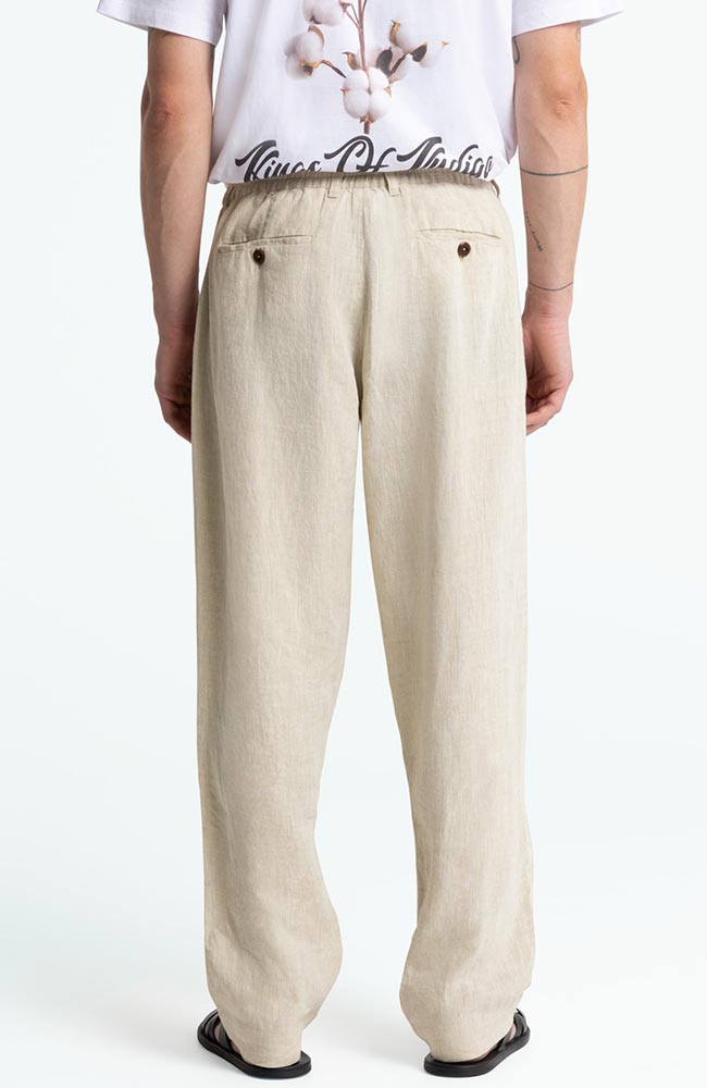 Kings of Indigo men vegan Pants Teti Undyed Beige