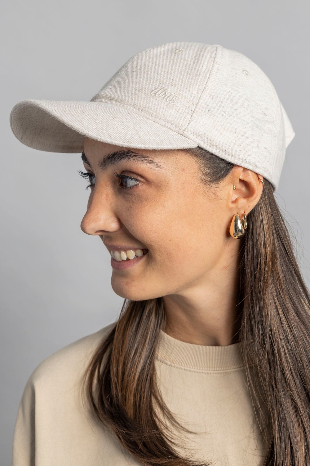 DIRTS men vegan Cap Undyed Off White