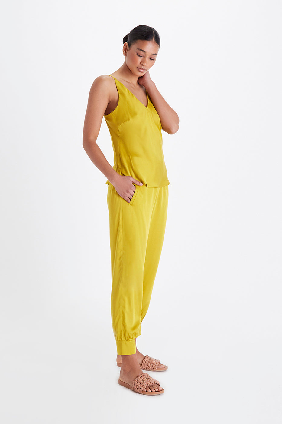 Neu Nomads womens vegan Top Bias Mustard