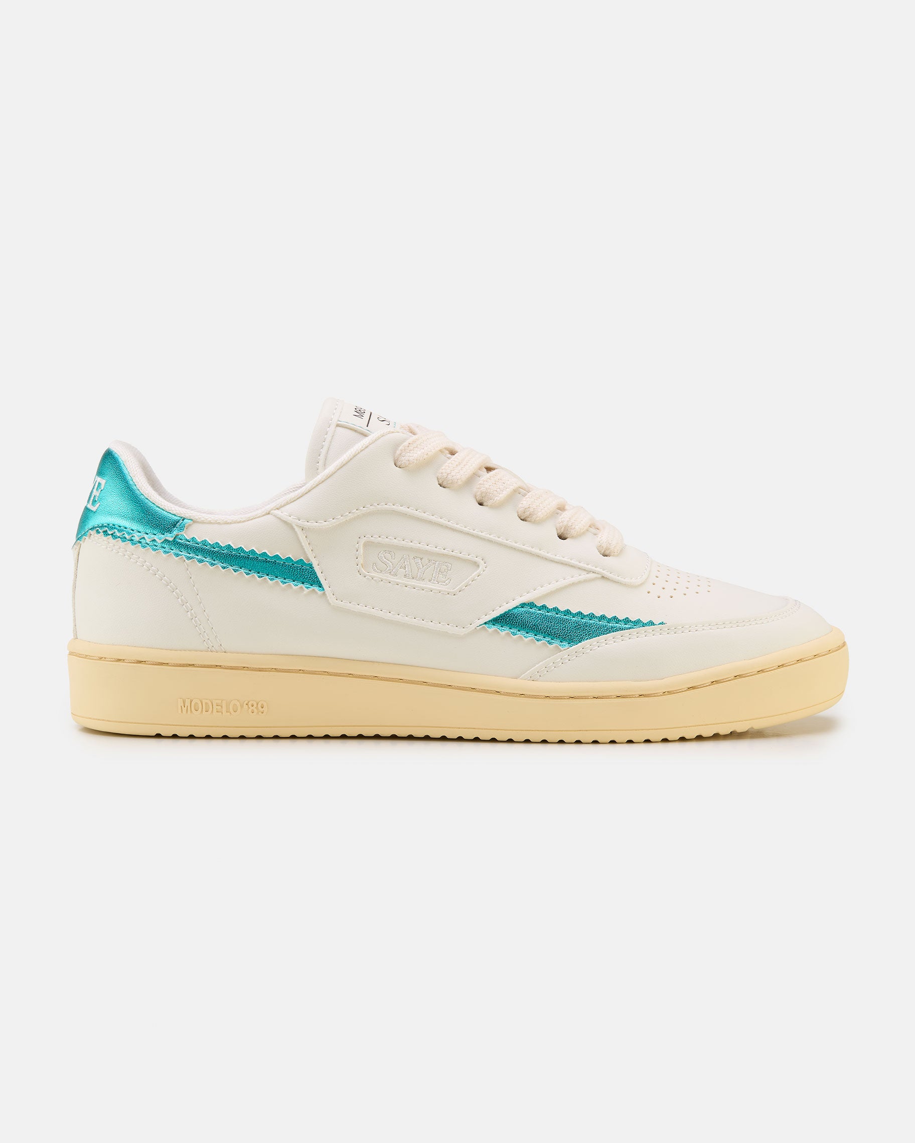 SAYE men vegan Sneakers M89 Icon Metallic Acqua