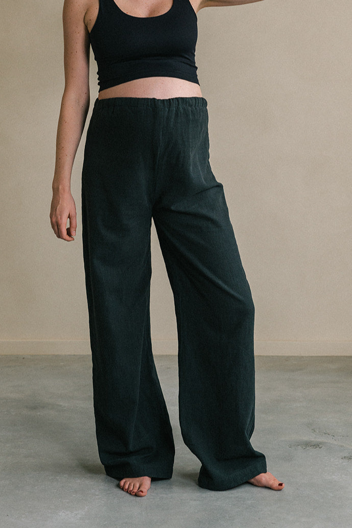 The View Yoga Damen vegan Hose Teya Maternity Schwarz