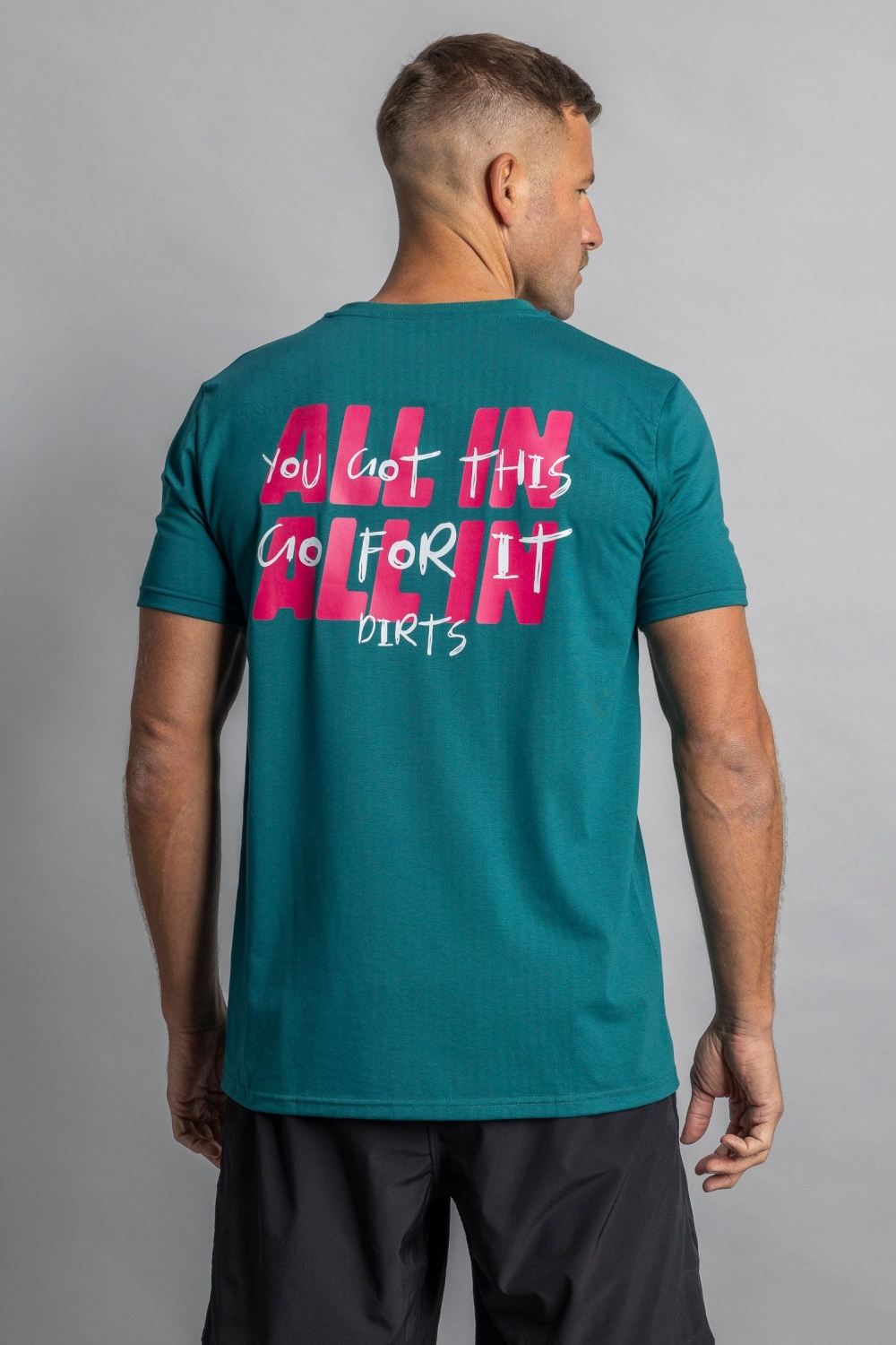 DIRTS men vegan T-Shirt All In Athletic Deep Forest Green