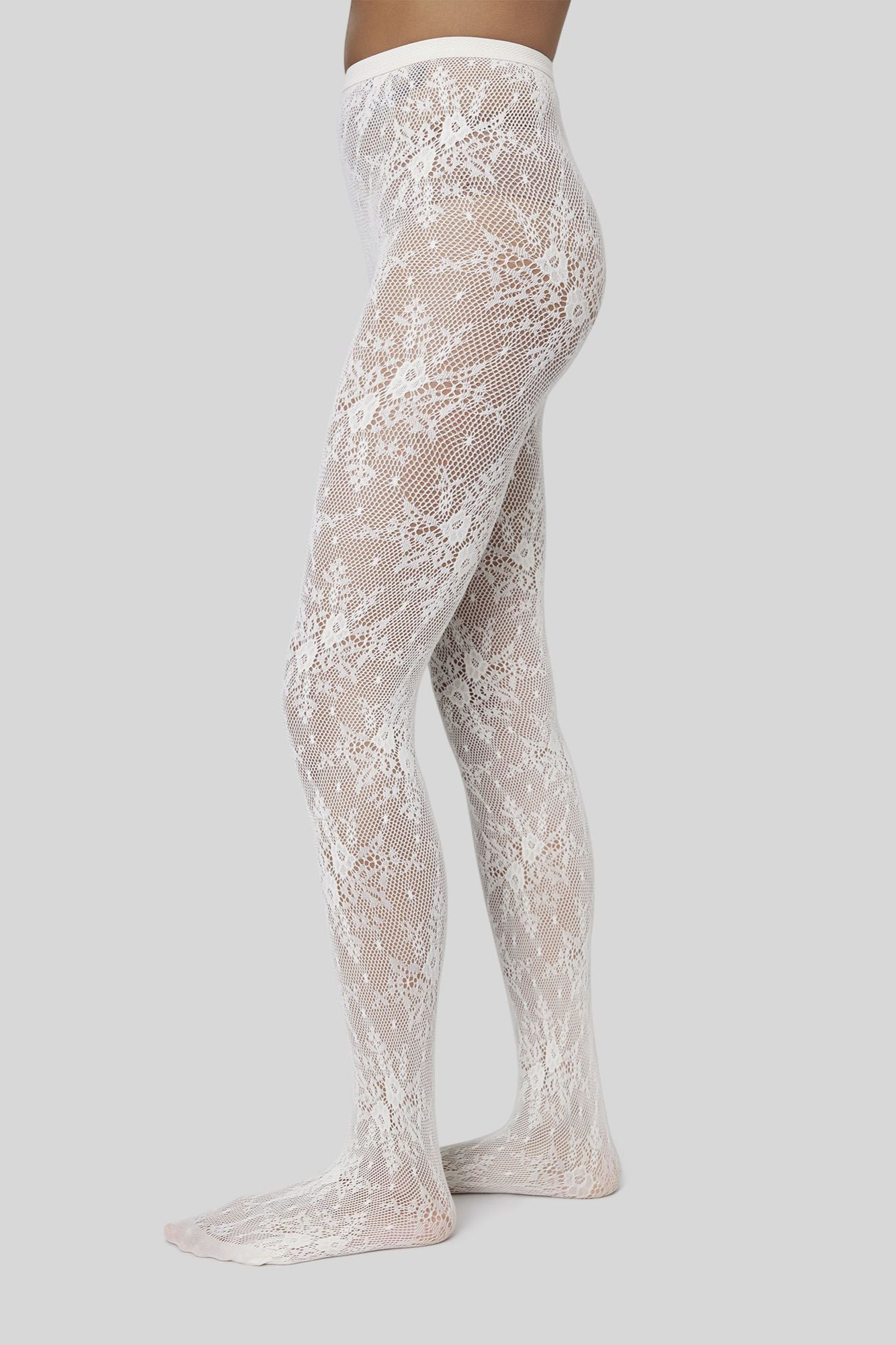 Swedish Stockings Damen vegan Set Strumpfhosen & Kniestr&Atilde;&frac14;mpfe Rosa Elfenbein