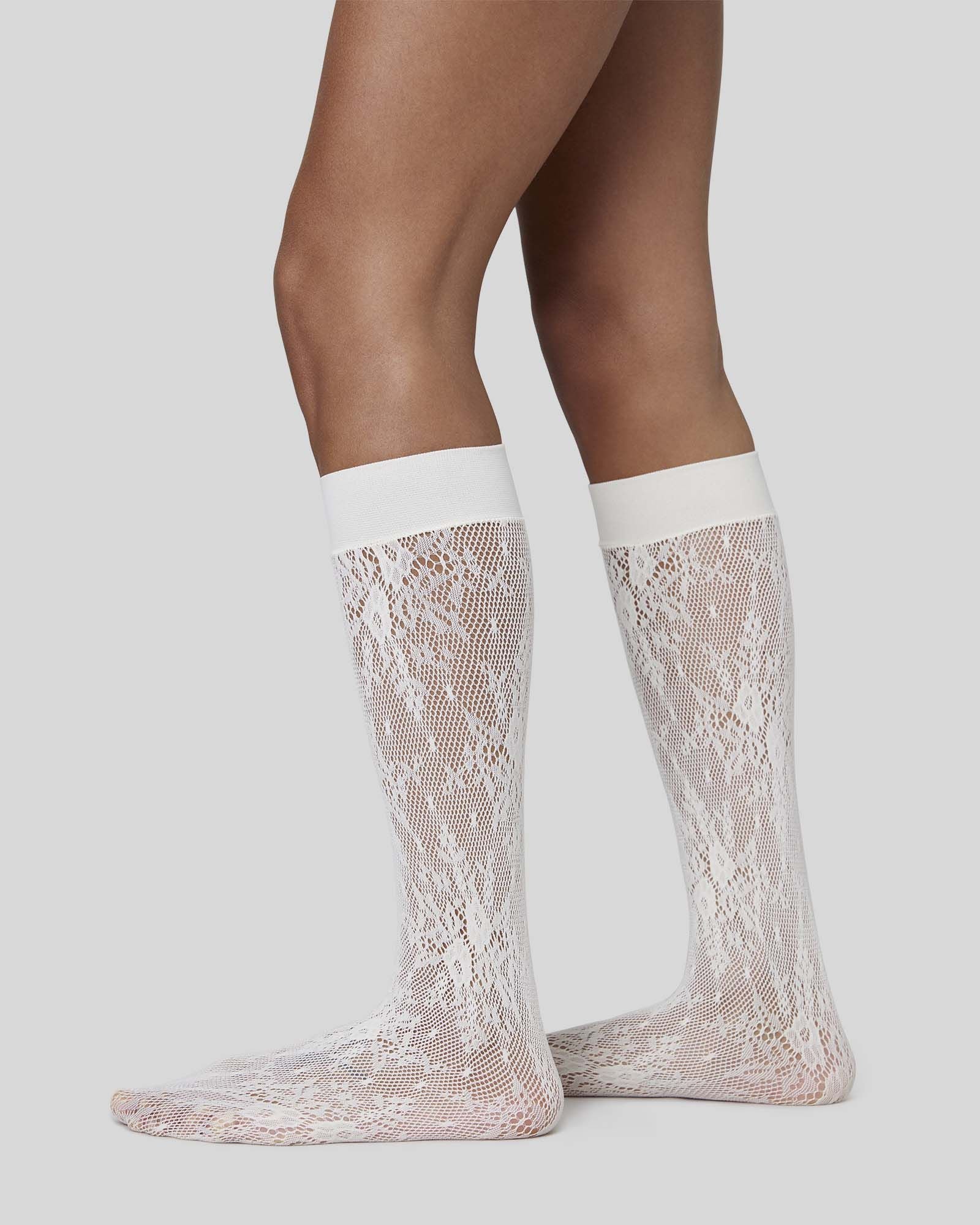 Swedish Stockings dames vegan Panty En Kniekousen Set Rosa Ivoor, foto 2