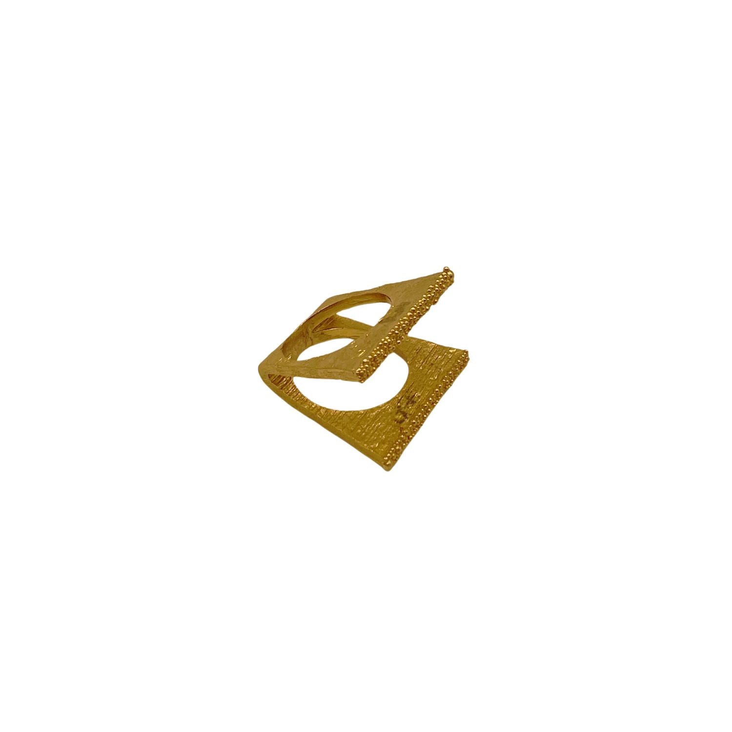 Les Reines Ring Recta Gold