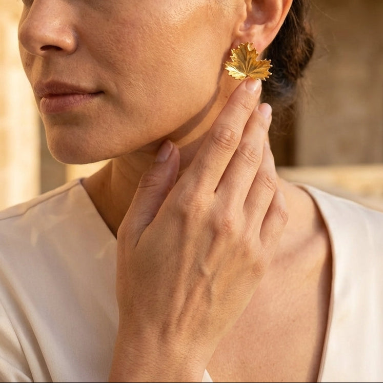 Les Reines Earrings Sylva Gold
