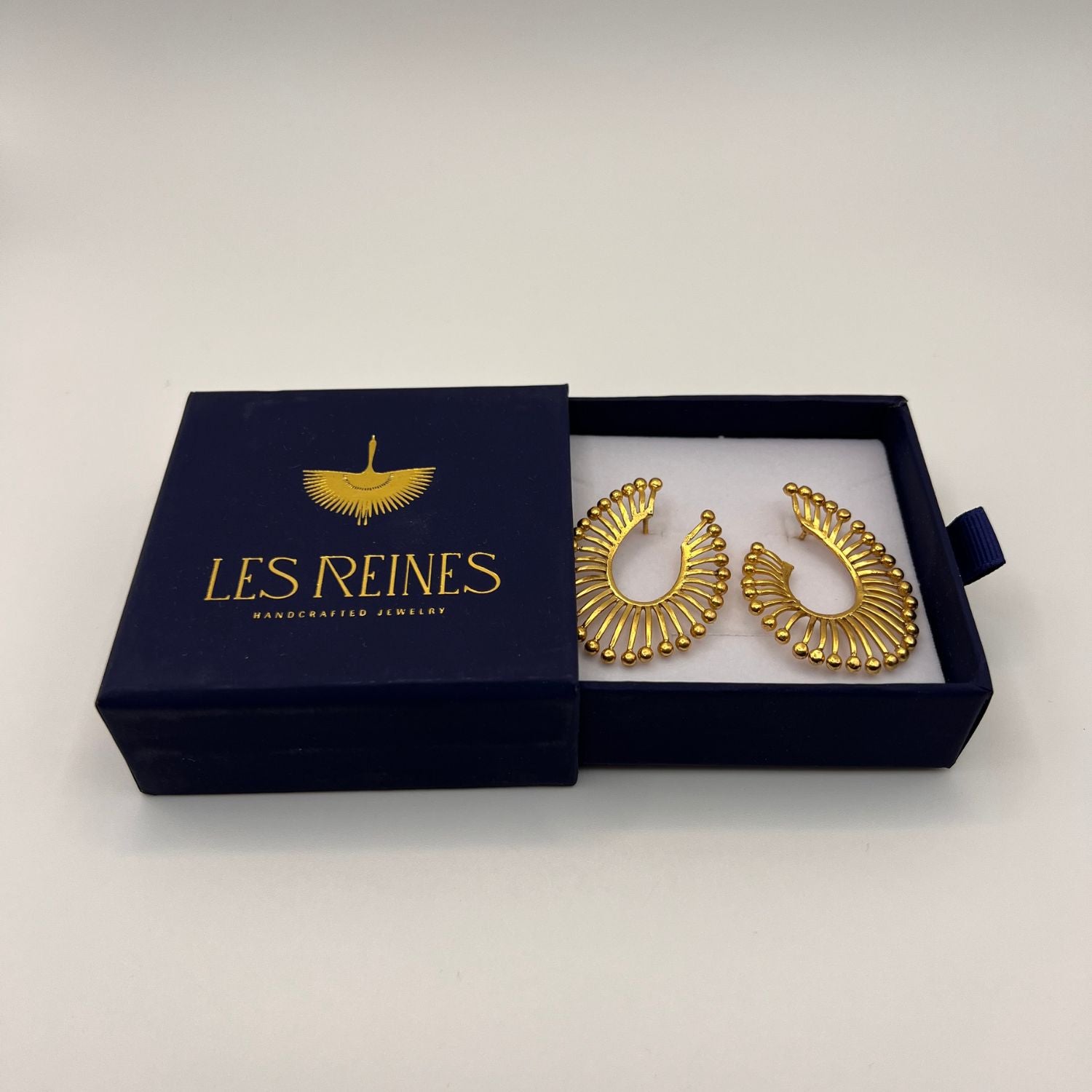 Les Reines Earrings Ellisse Gold