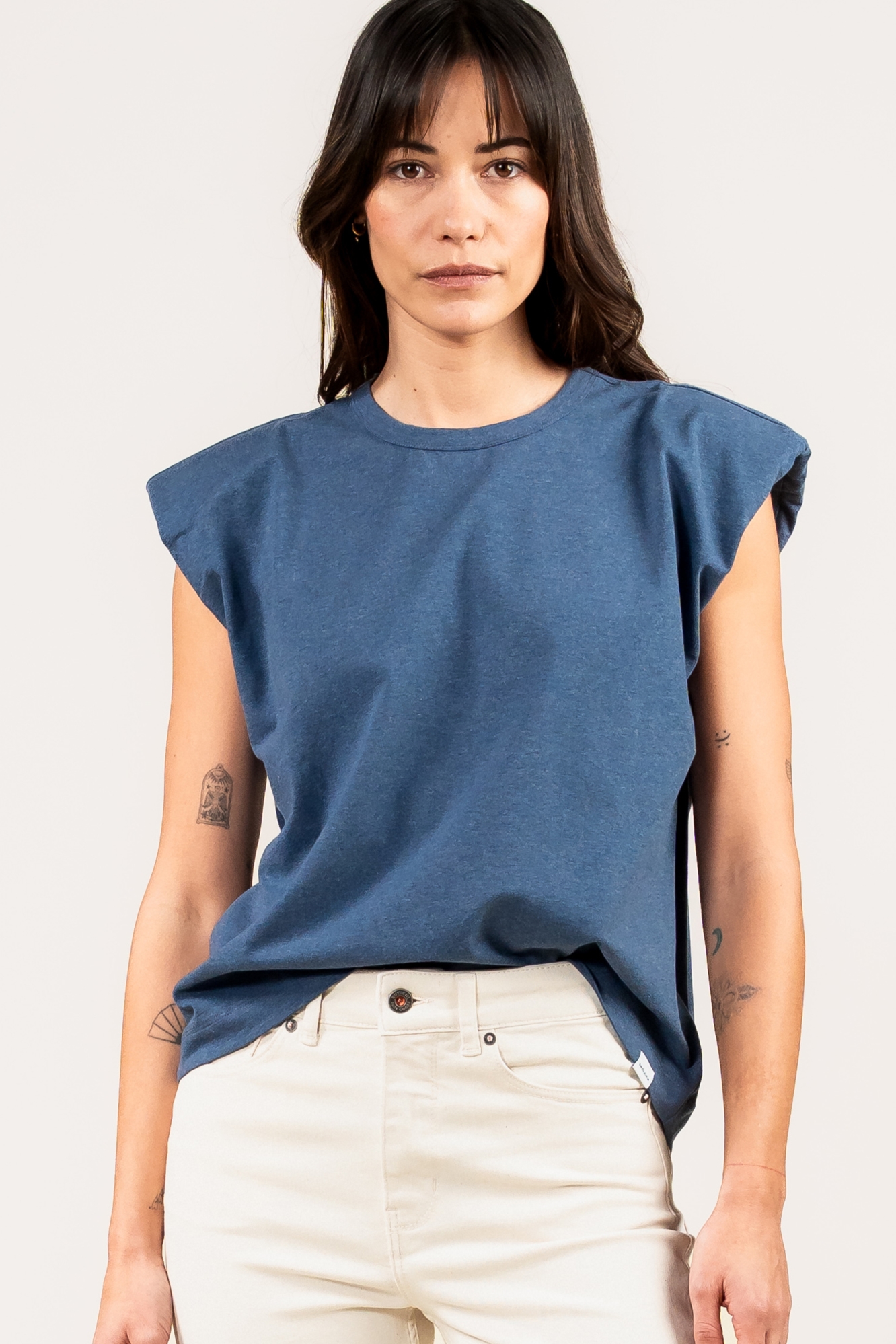 Kuyichi Damen vegan T-Shirt Lily Vintage Grau