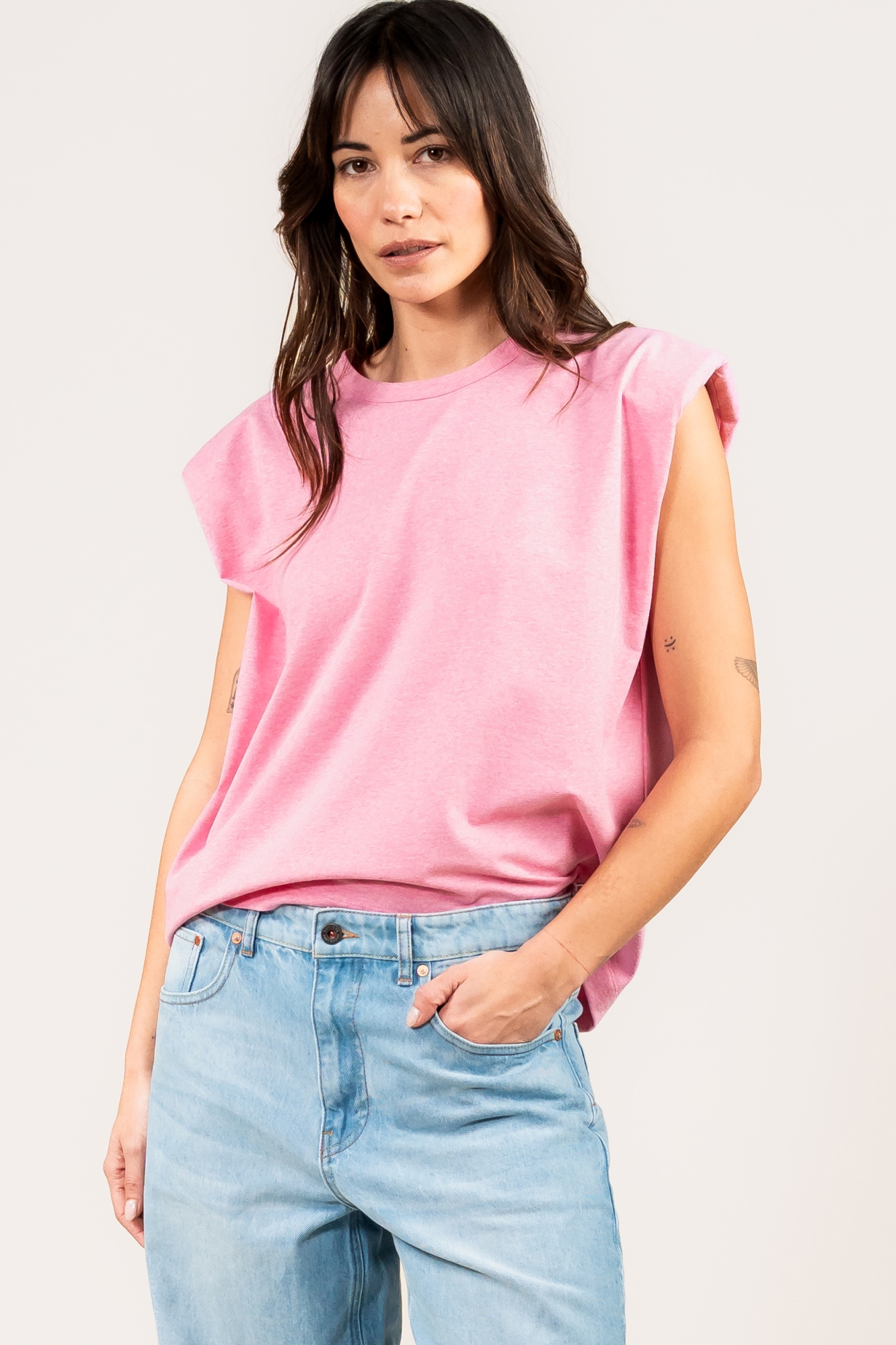 Kuyichi Damen vegan T-Shirt Lily Dusty Pink