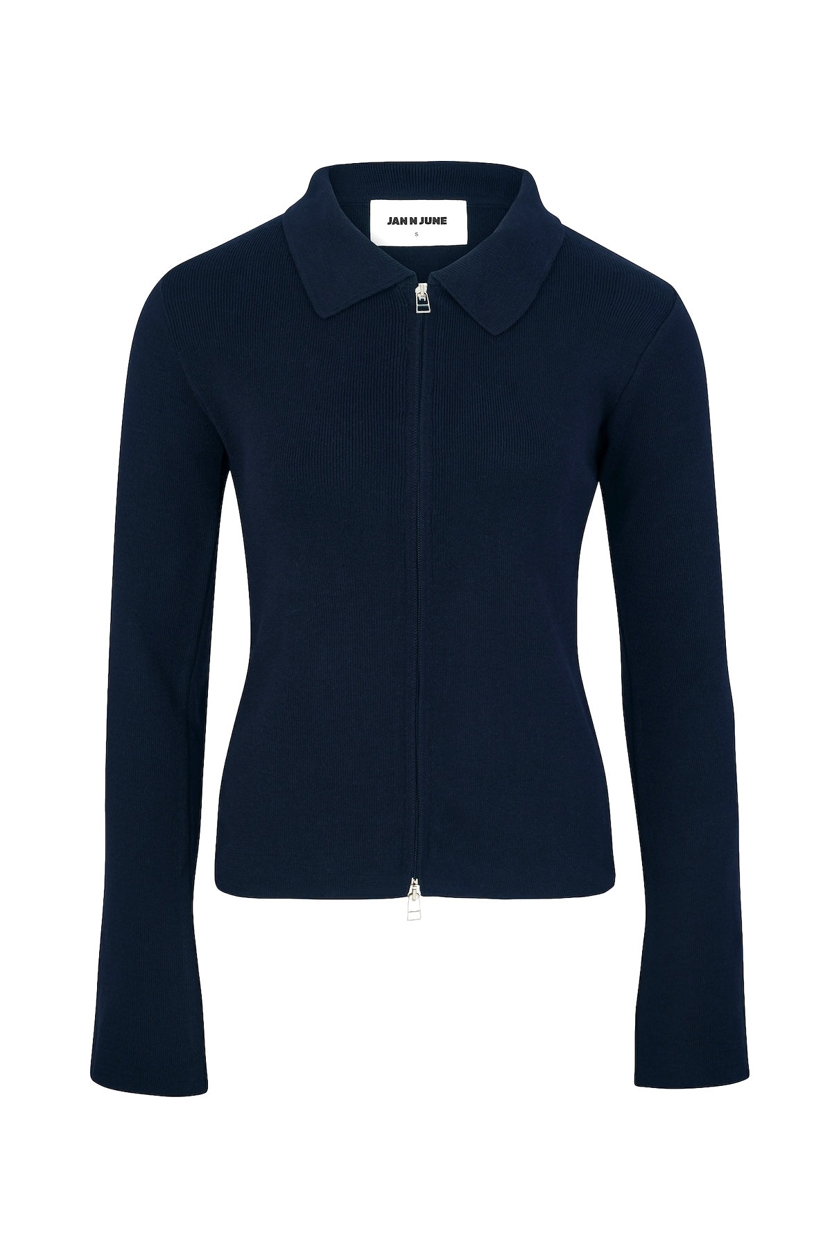 JAN N JUNE JAN 'N JUNE Damen vegan Zip Strickjacke Tyrie Nightfall