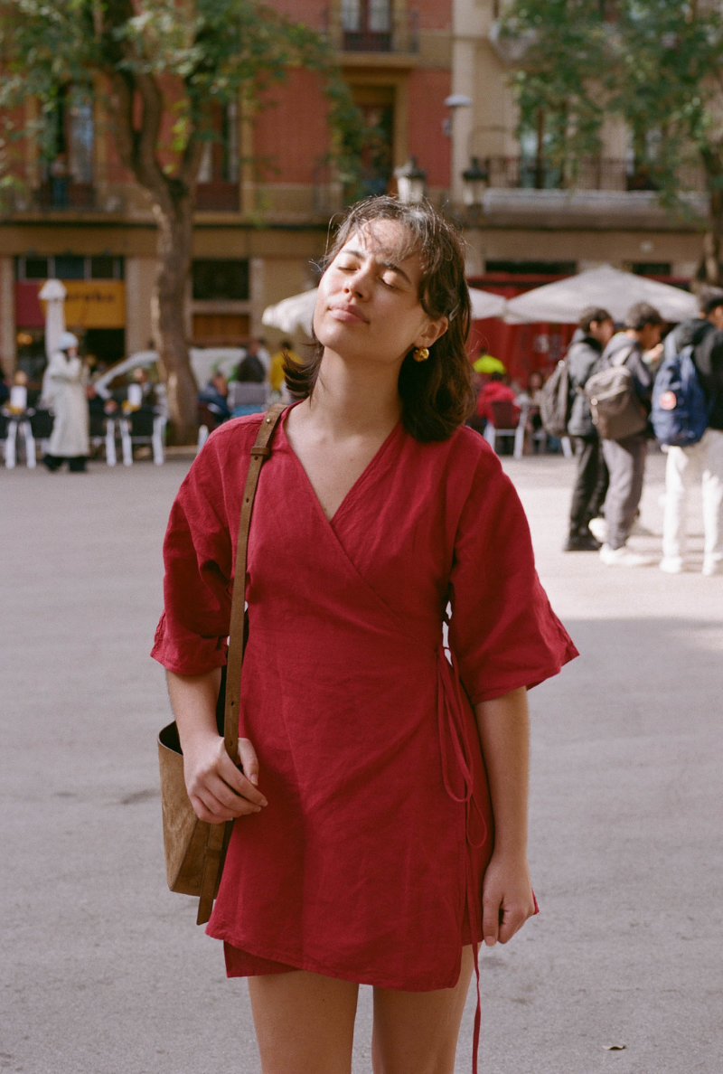 Nénés Kleid Valentine Bordeaux