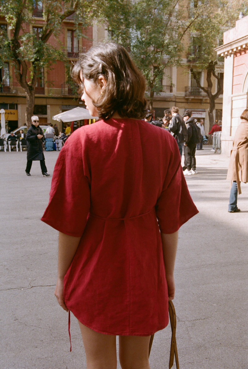 Nénés Kleid Valentine Bordeaux