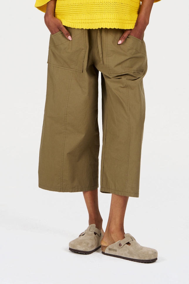 KOMODO Damen vegan Hose Cleo Khaki