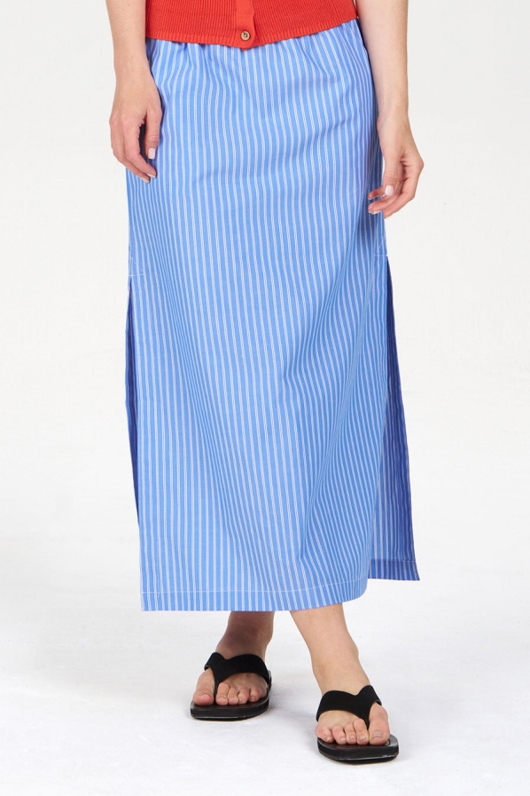 Image of KOMODO dames vegan Rok Liela Blauwe Streep