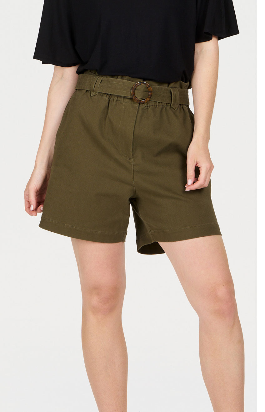 KOMODO Damen vegan Shorts Amelia Khaki