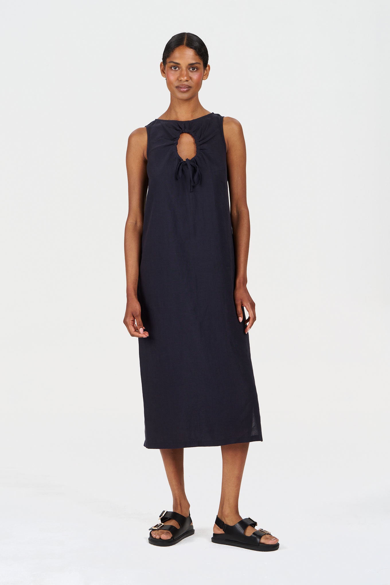 KOMODO Damen vegan Kleid Shanti Navy