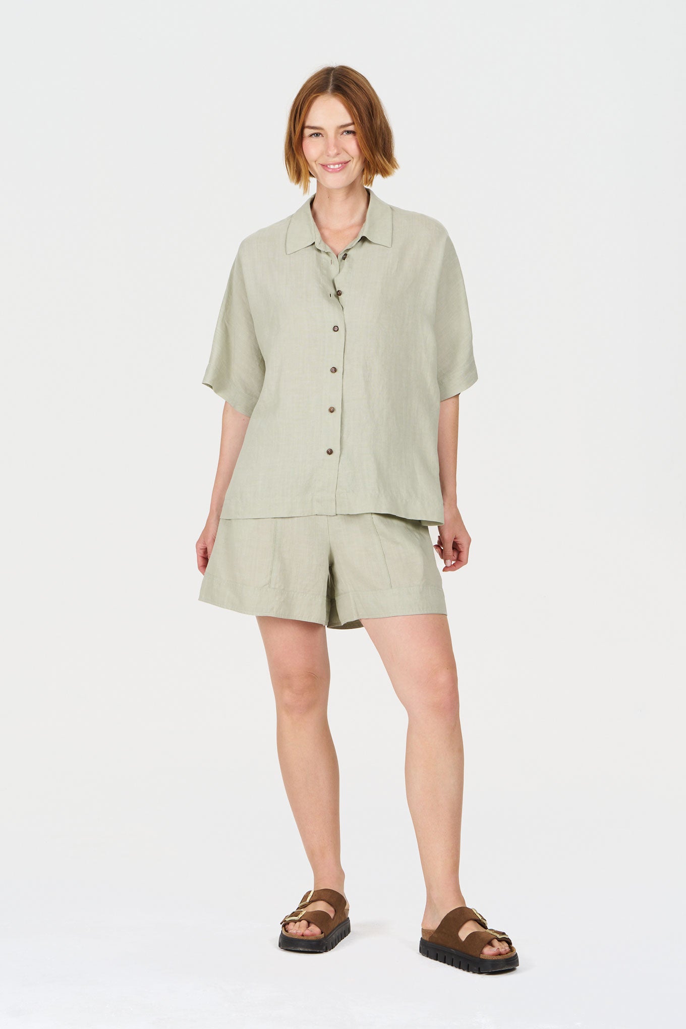 KOMODO Shirt Kimono Soft Sage