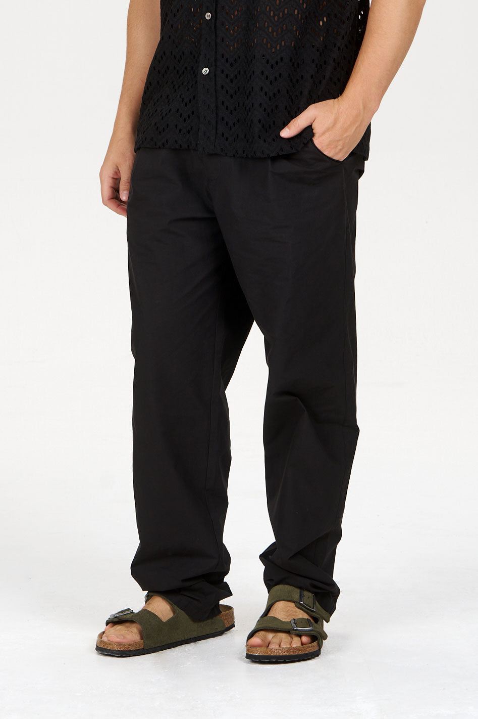 Image of KOMODO mannen vegan Broek Bowie Zwart