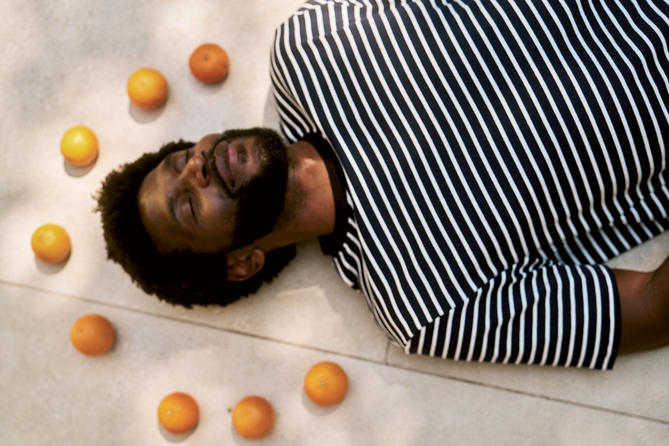 KOMODO Top Claude Marineblauwe Gestreept