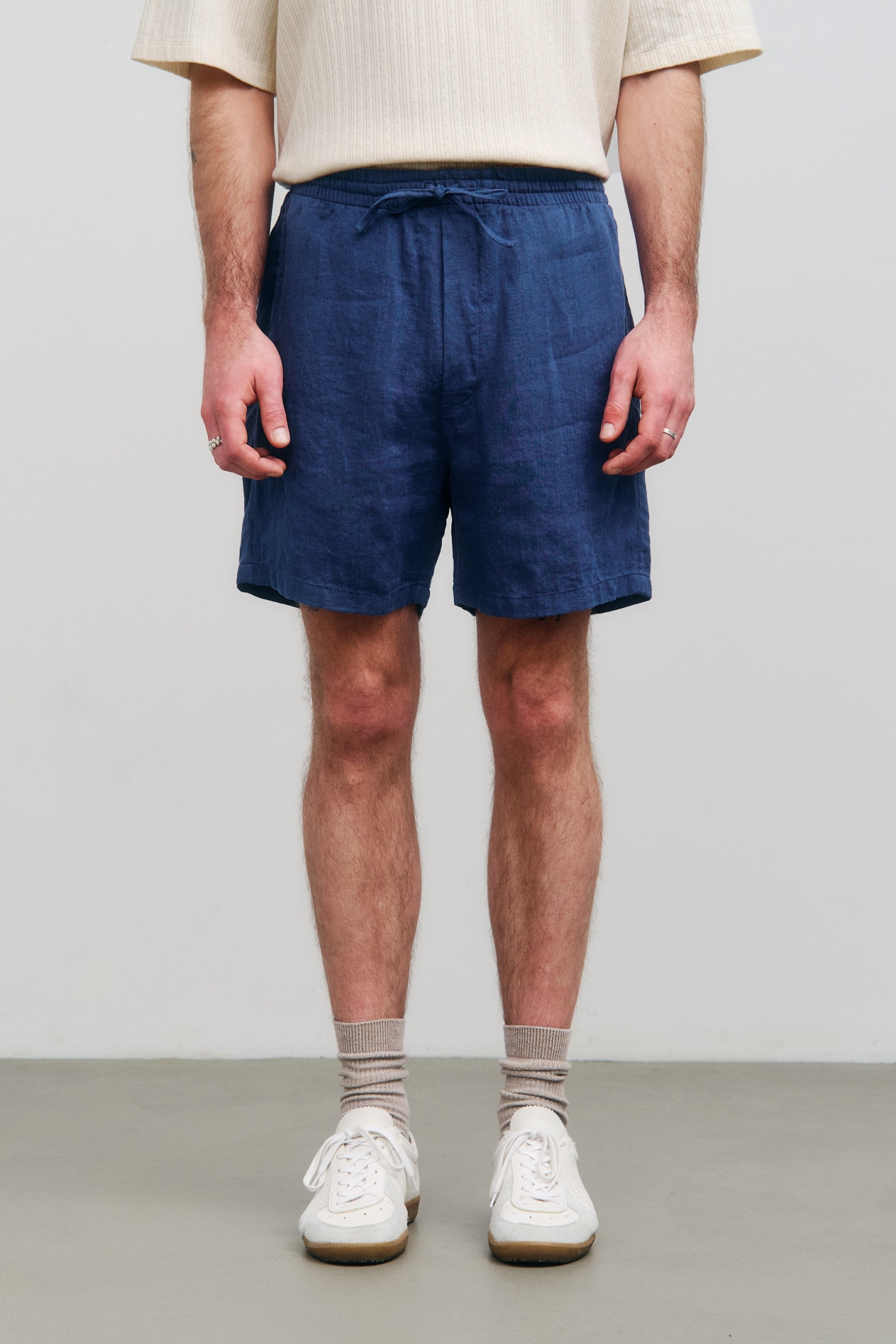 Rotholz Herren vegan Shorts Ozeanblau