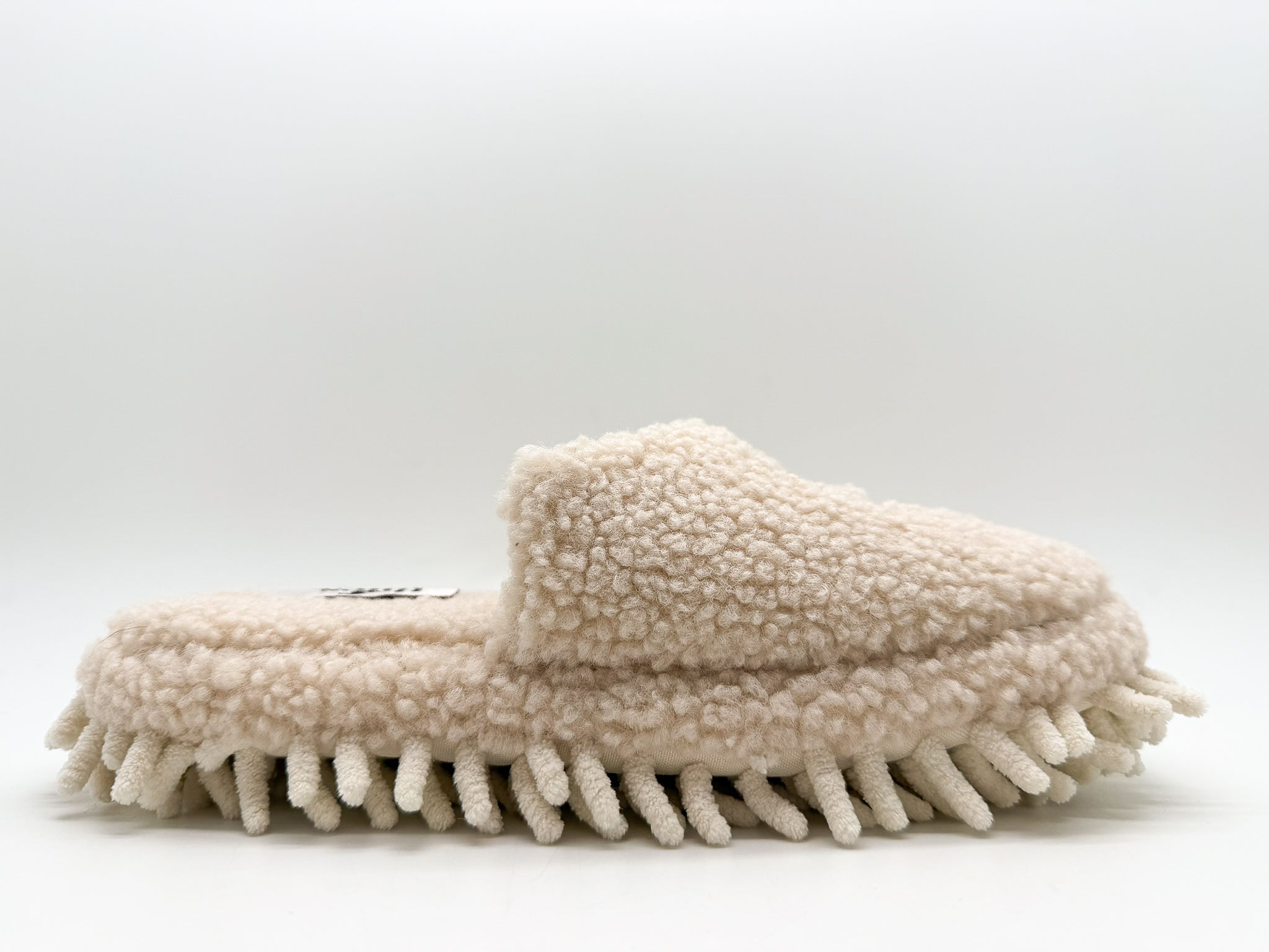 thies womens vegan Slippers Monstimop Teddy Beige