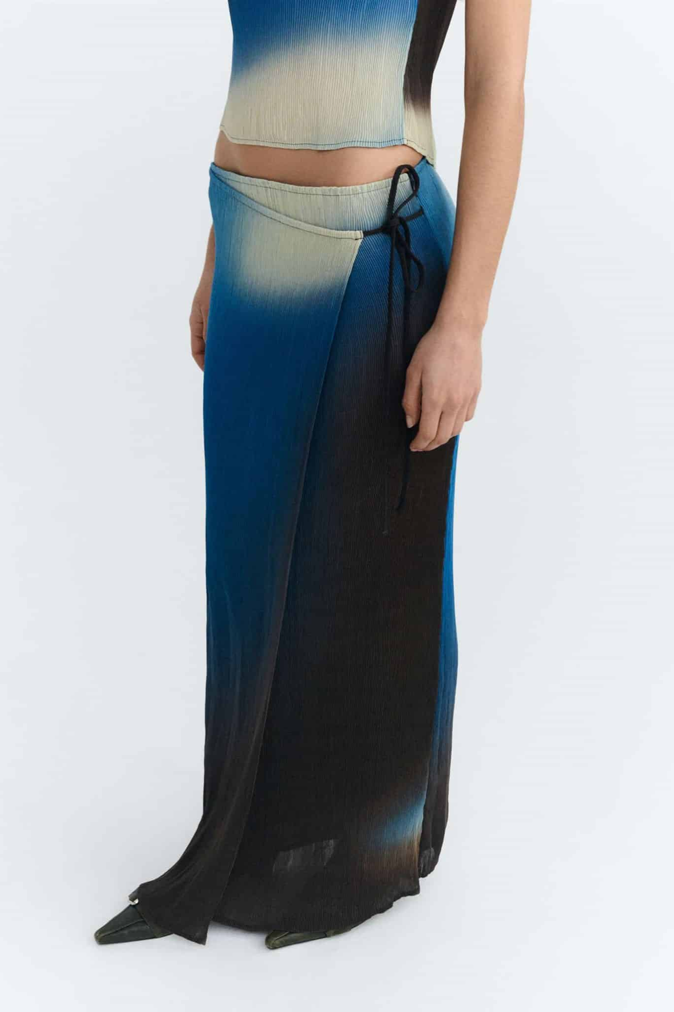 Image of Thinking MU dames vegan Rok Pauline Blauw/ Zwart/ Crème