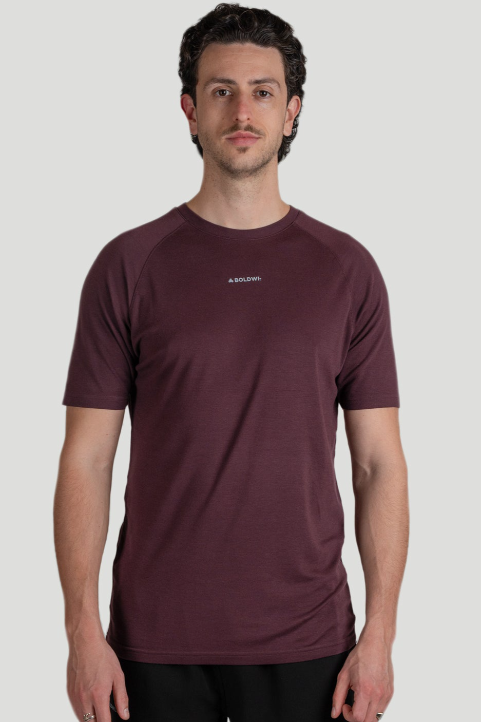 Image of Boldwill mannen vegan T-Shirt Mahonierood