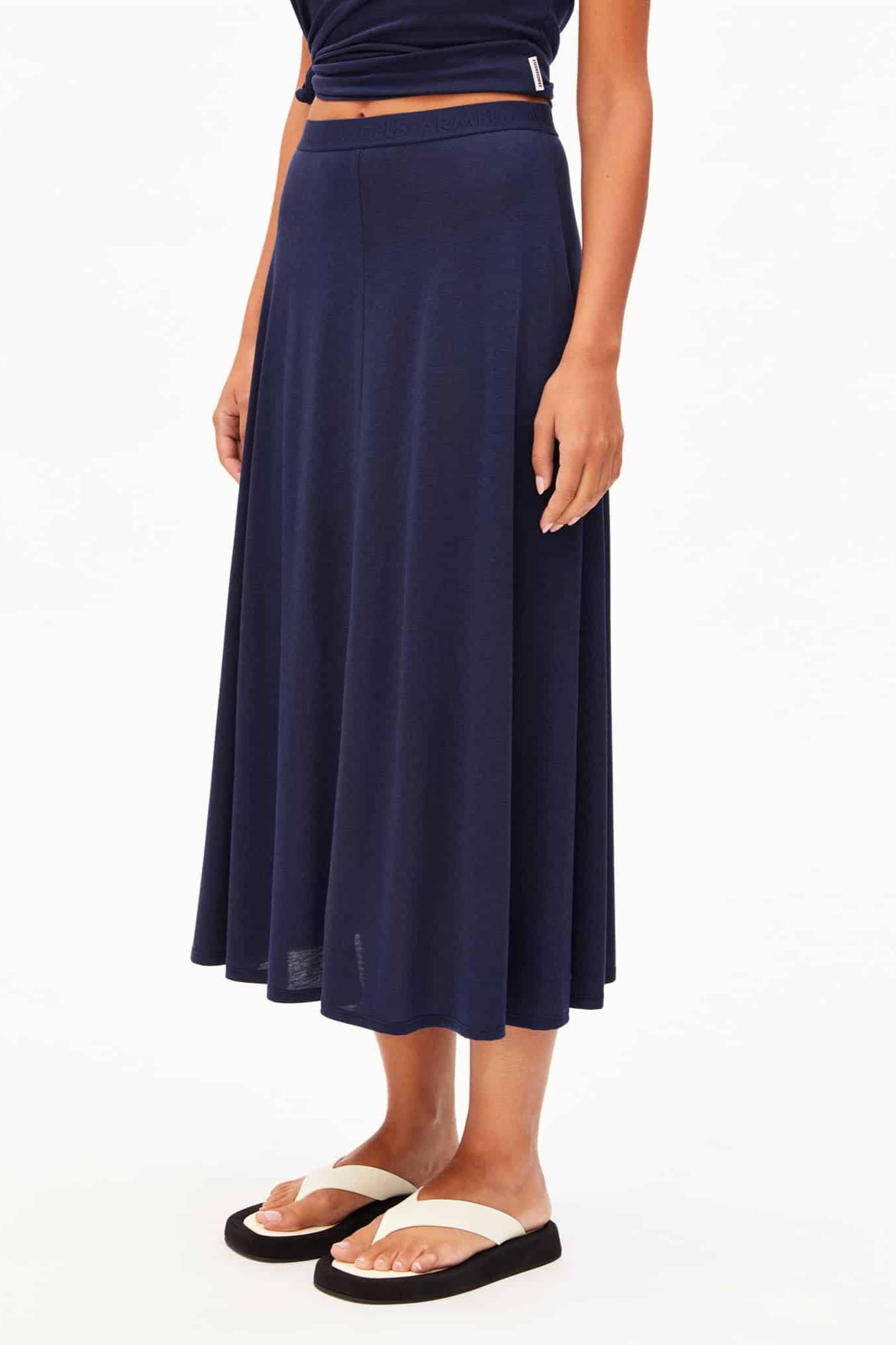 Image of ARMEDANGELS dames vegan Rok Ileniaa Laraa Donkerblauw