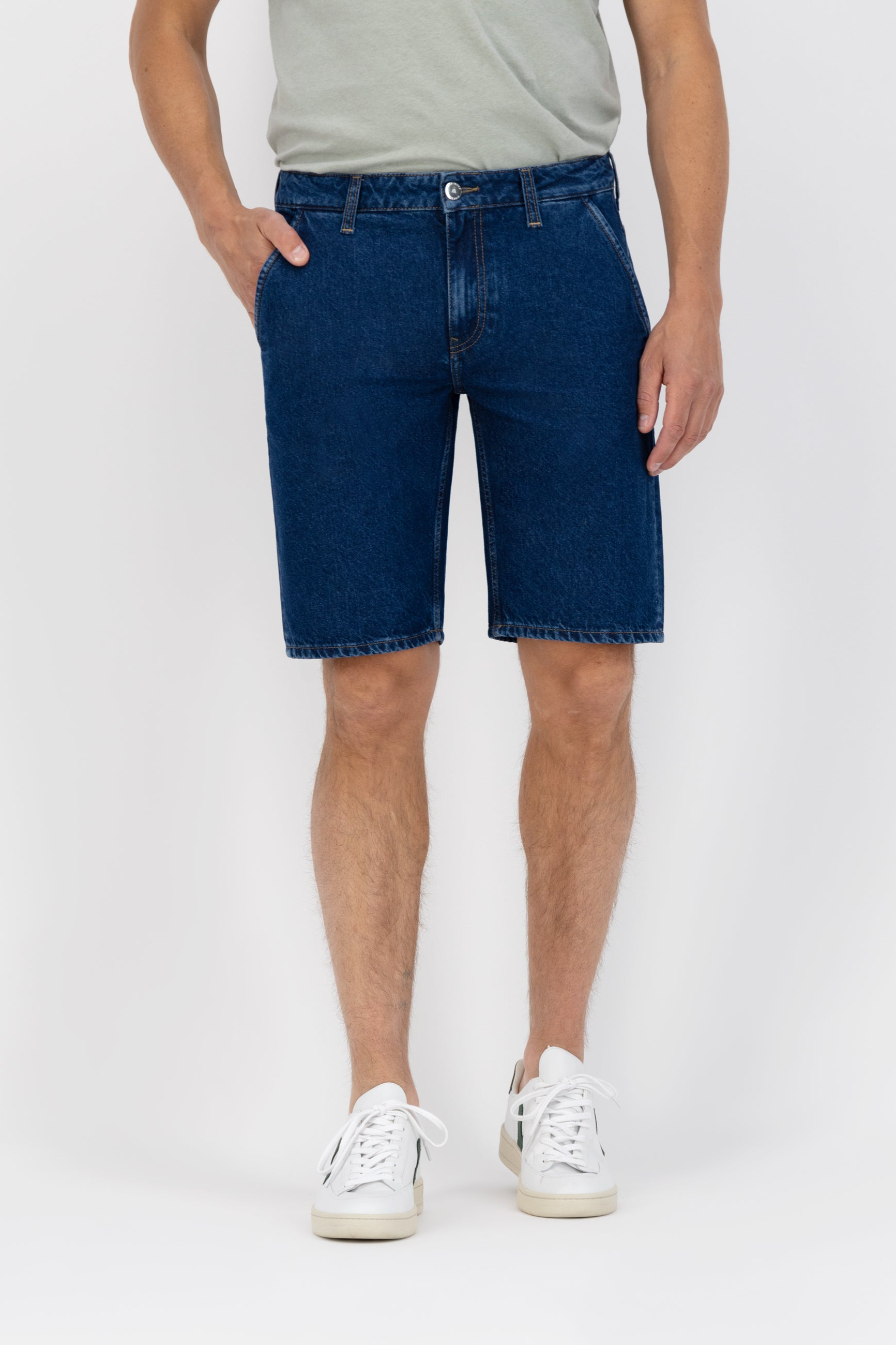 MUD Jeans Herren vegan Shorts Carlo Stone Indigo