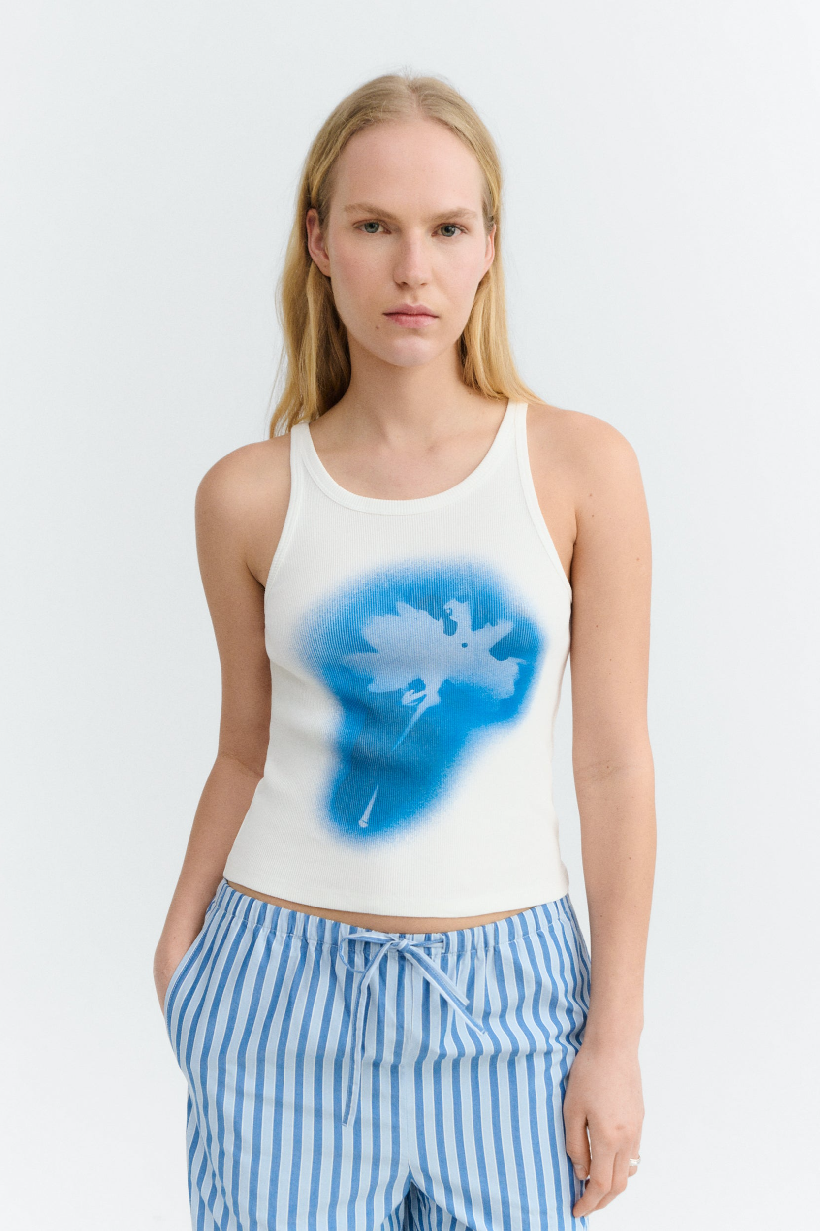 Thinking mu Damen vegan Top Halter Tipia Harriet Wei&Atilde;Ÿ
