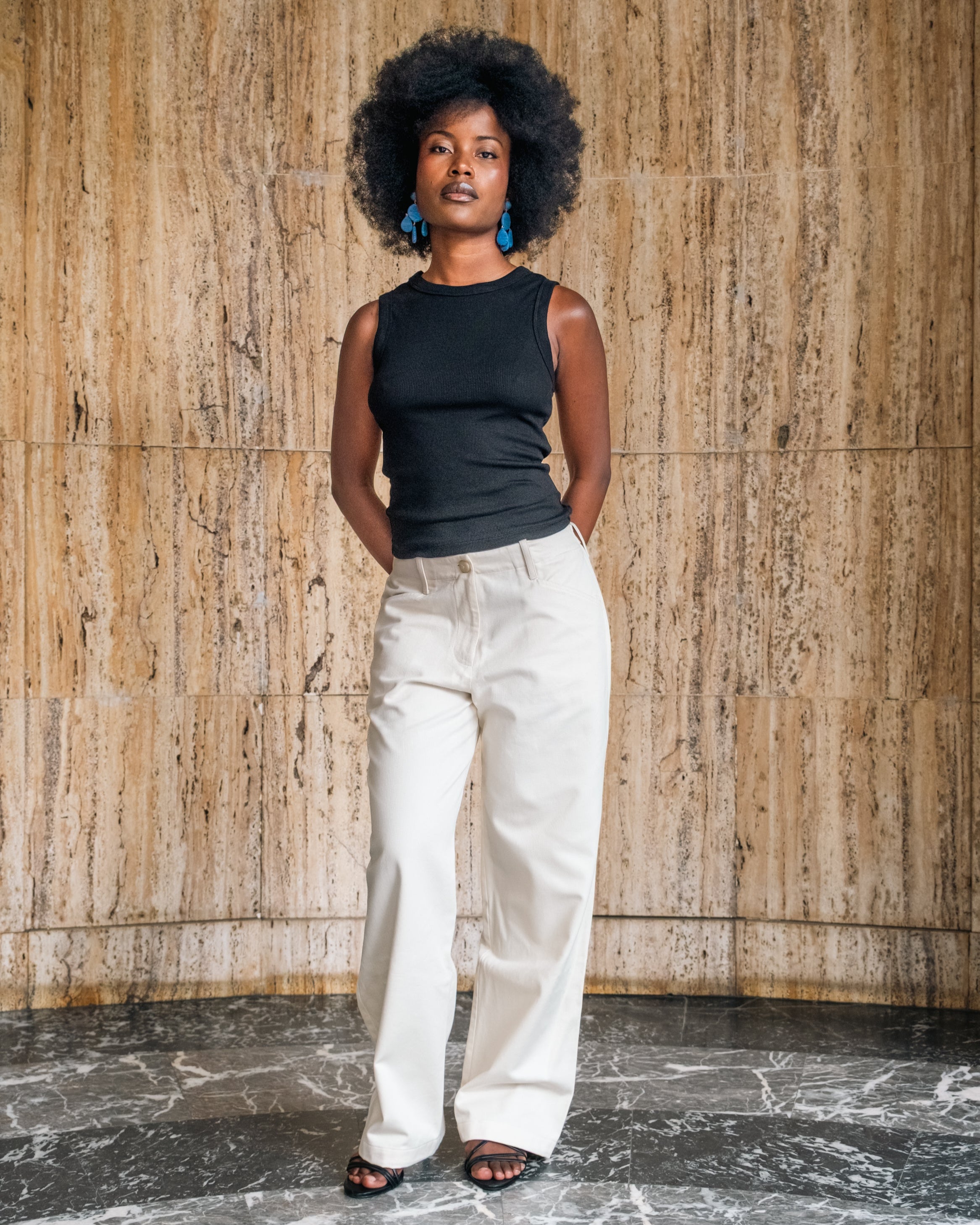 Lucid Collective womens vegan Pants Flow Cream