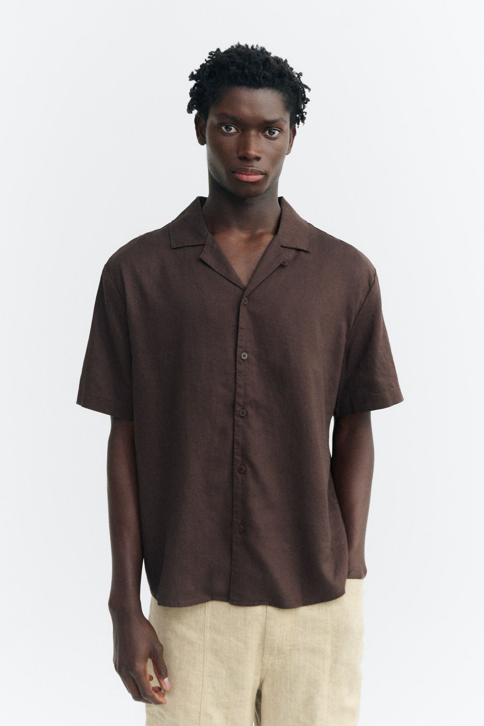 Thinking mu Herren vegan Hemd Junior Braun