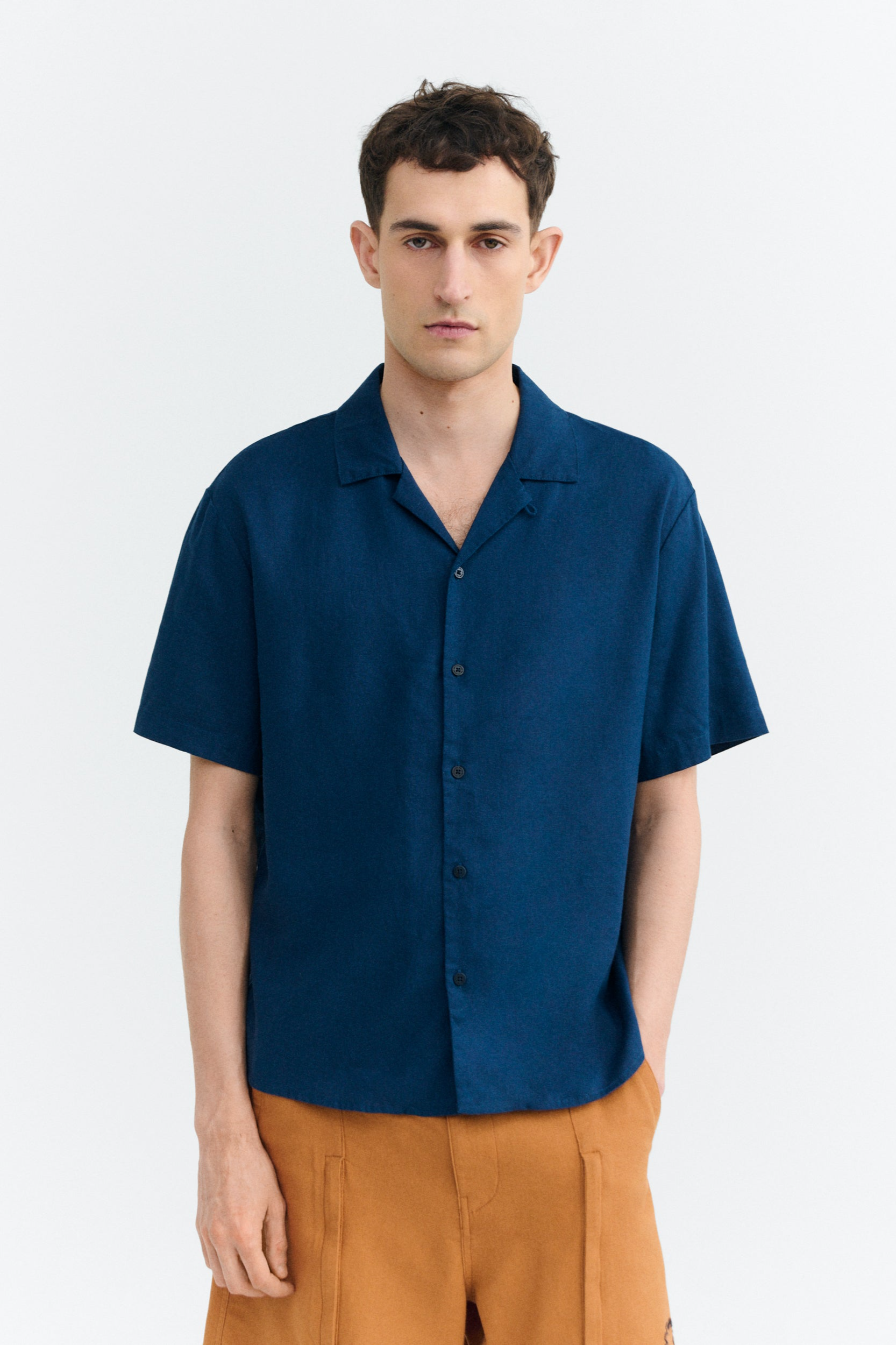 Thinking mu Herren vegan Hemd Junior Navy