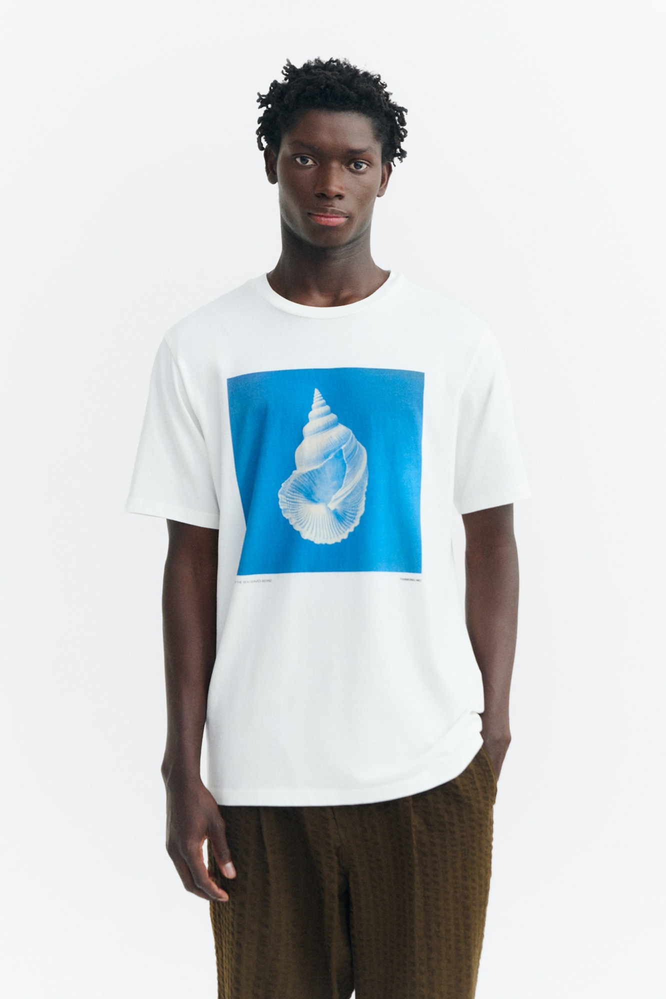 Thinking mu Herren vegan T-Shirt Meeresschatz Zach Wei&Atilde;Ÿ